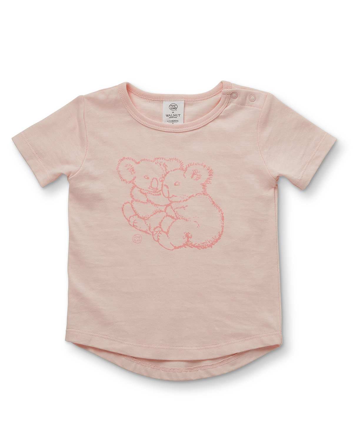 May Gibbs Frankie Tee - Koala Cuddles Pink