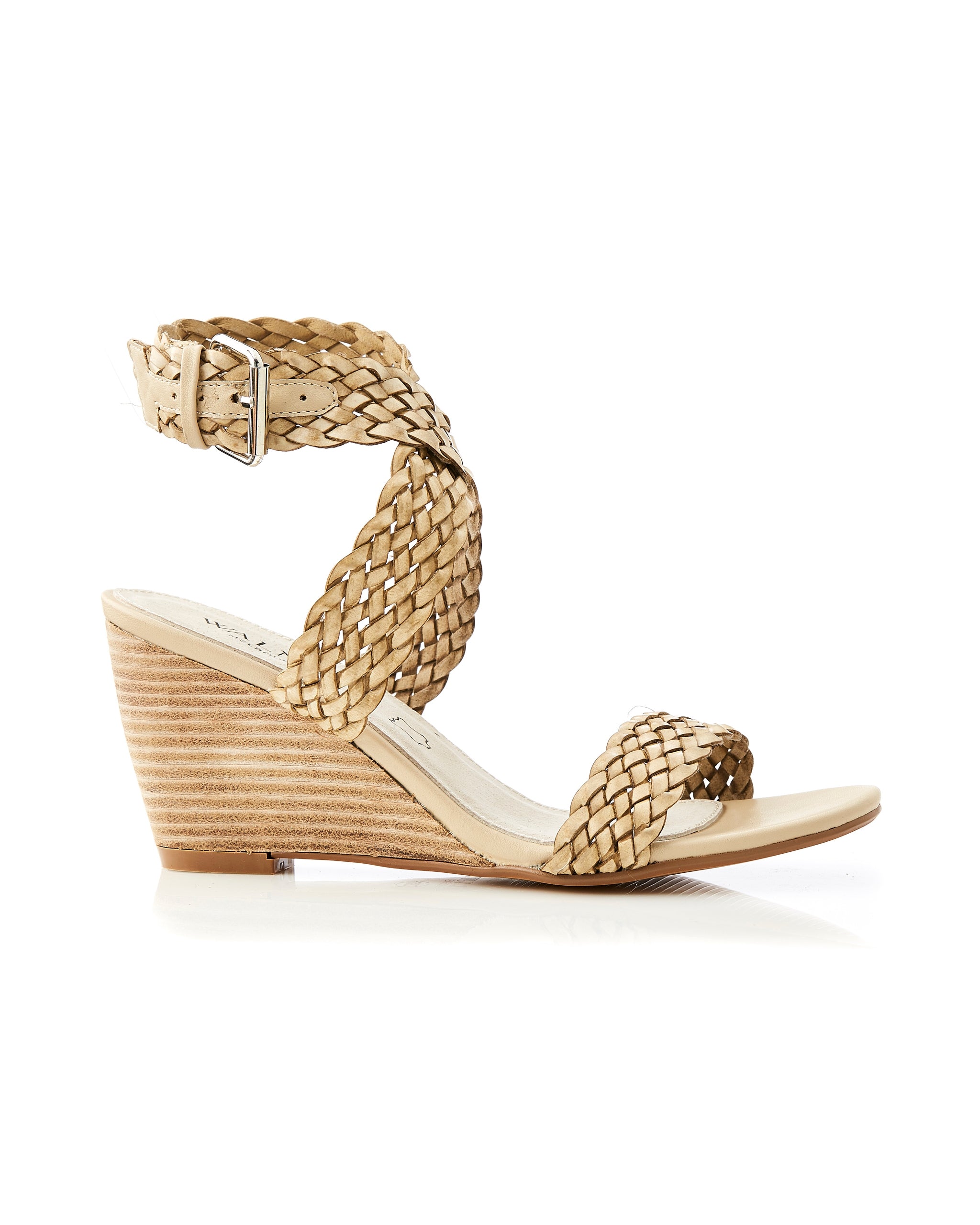 Allegra Wedge Sandal Stone side