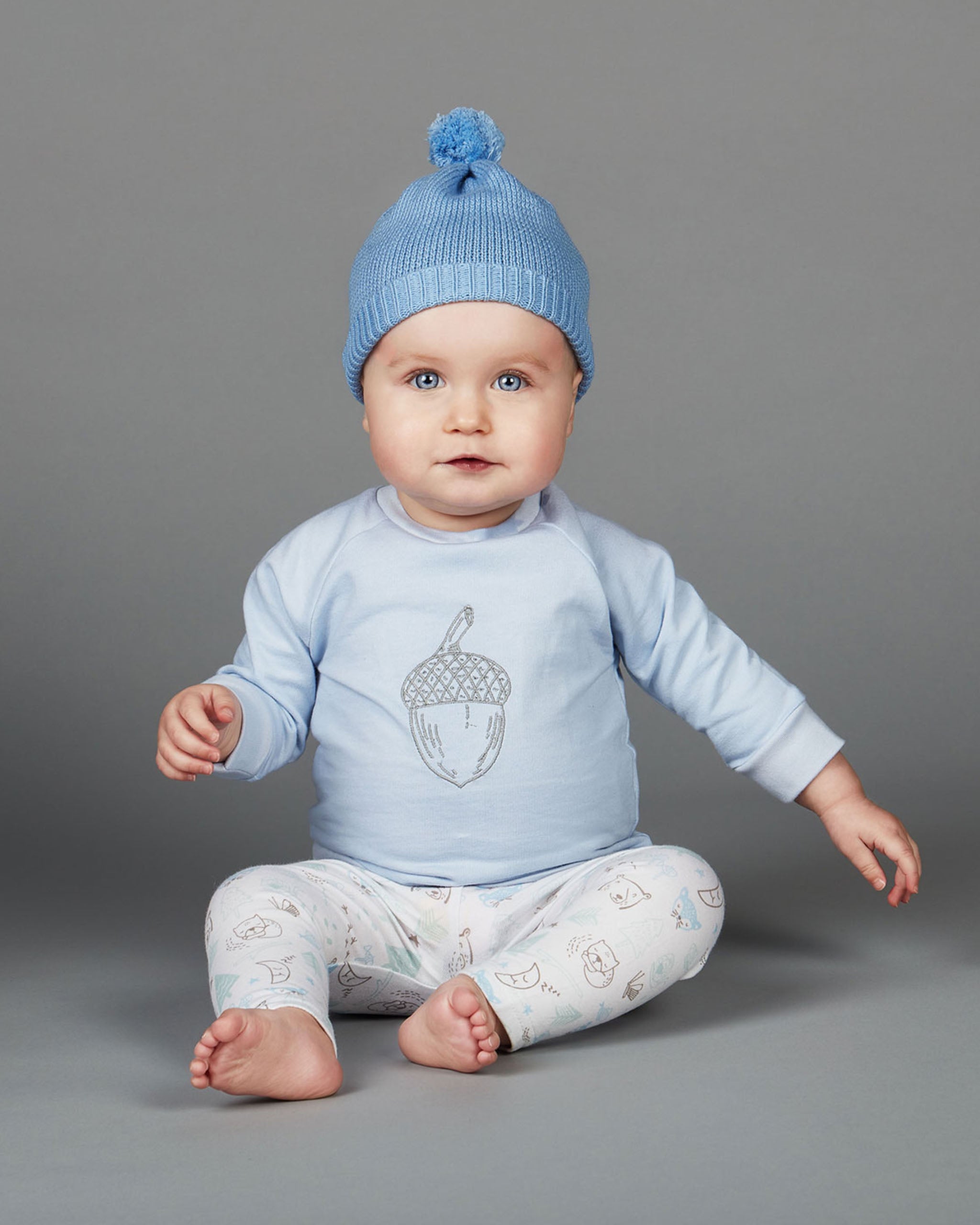 Bernie Blue Knitted Hat