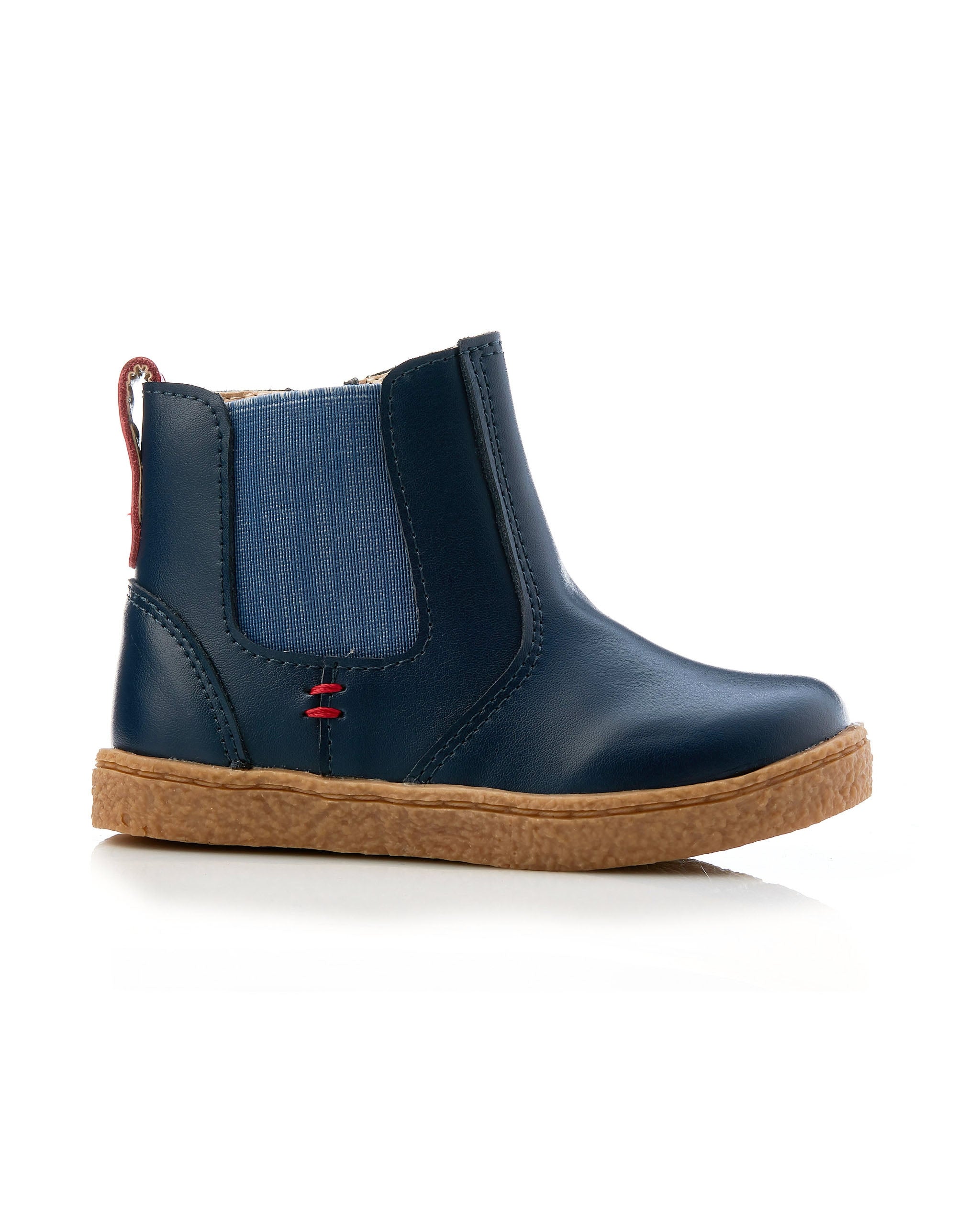 Bobby Navy Boot Leather