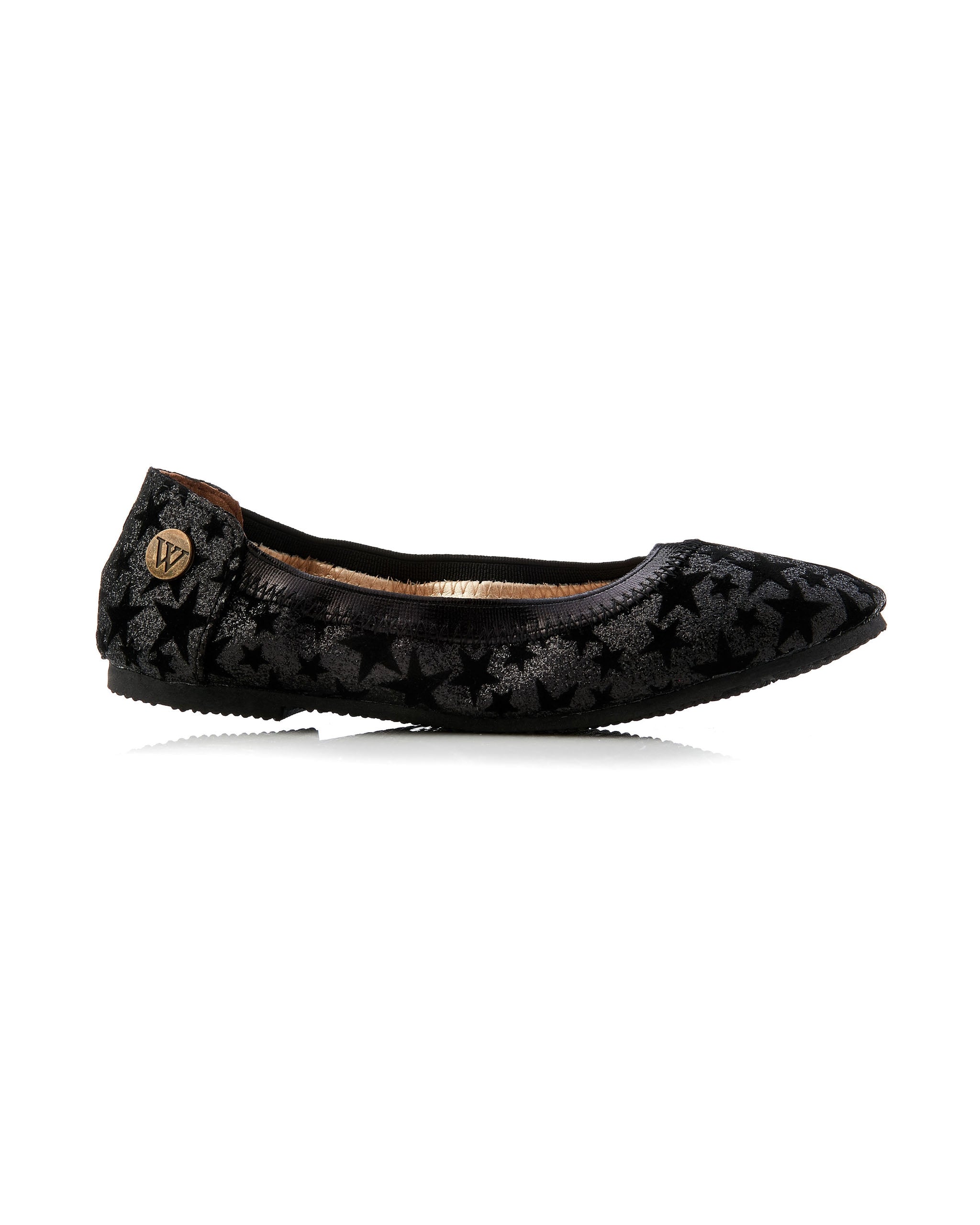 Catie Glitter Star Black