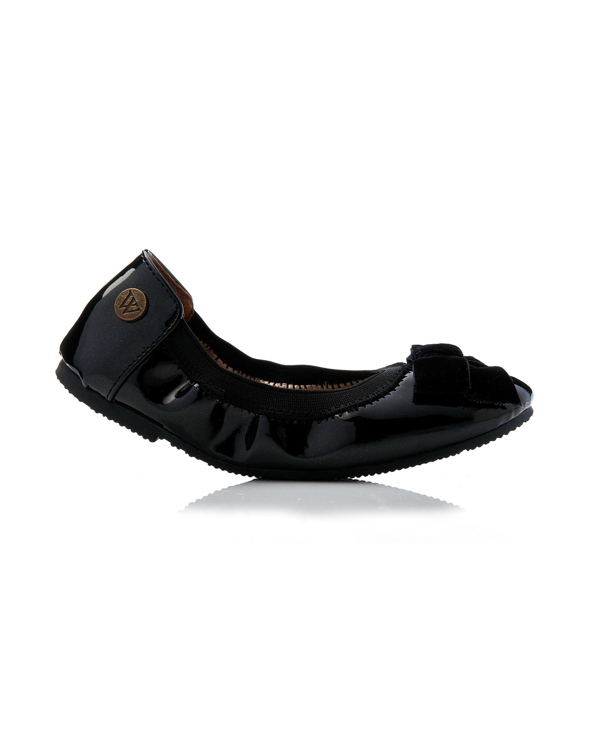 Catie Velvet Bow Black