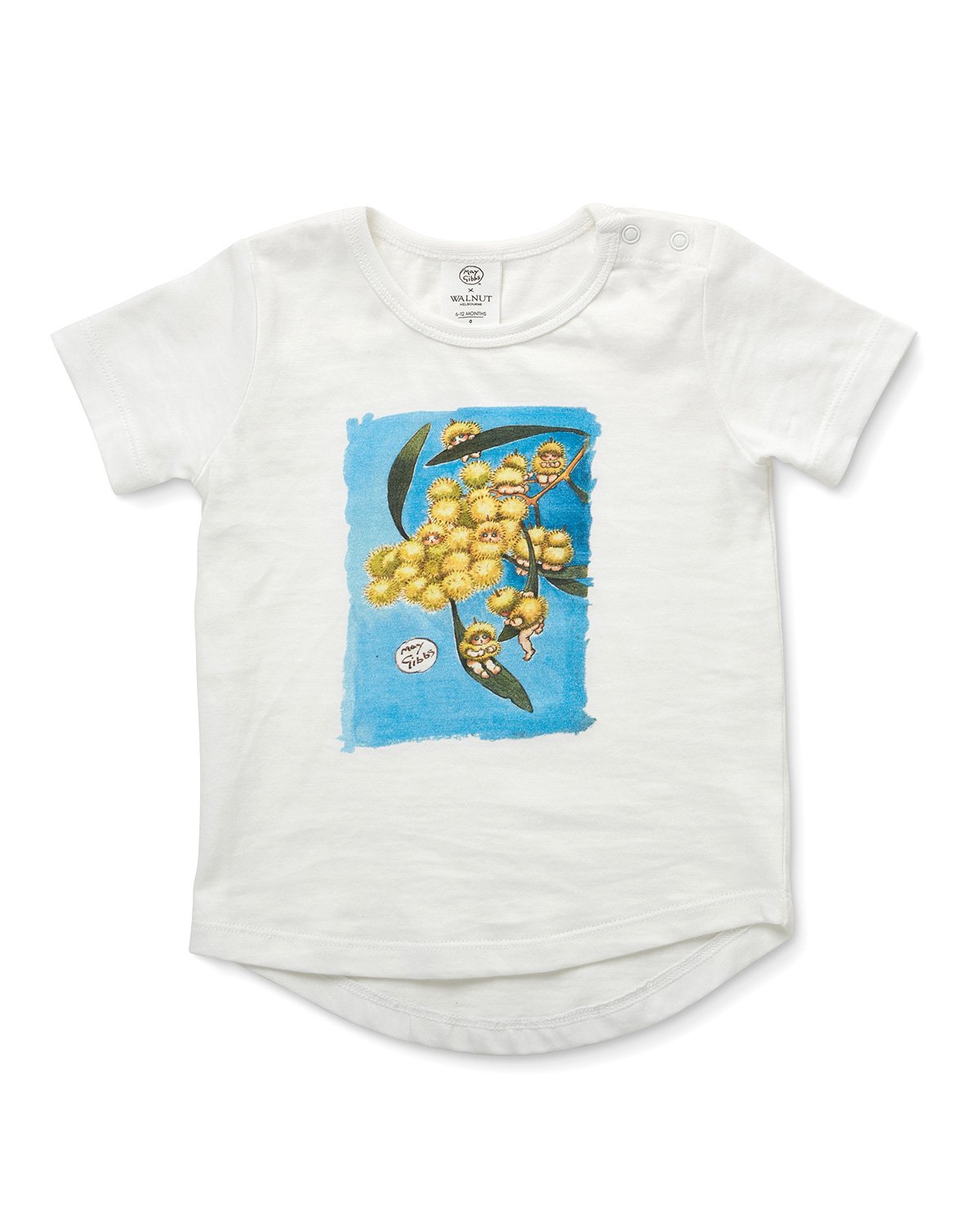 May Gibbs Frankie Tee  - Wattle Flowers