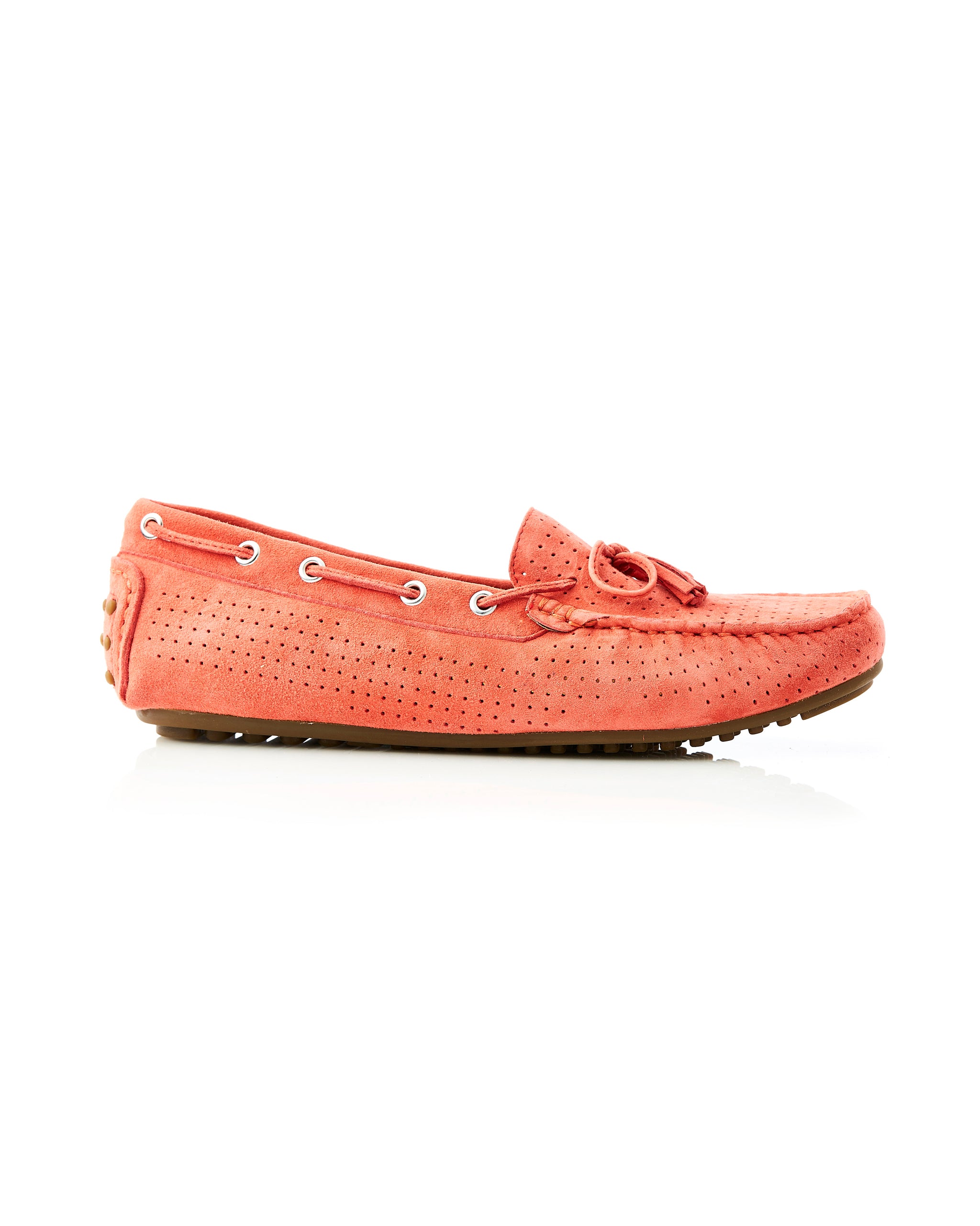 Daria Suede Mini Perf Loafer Berry side