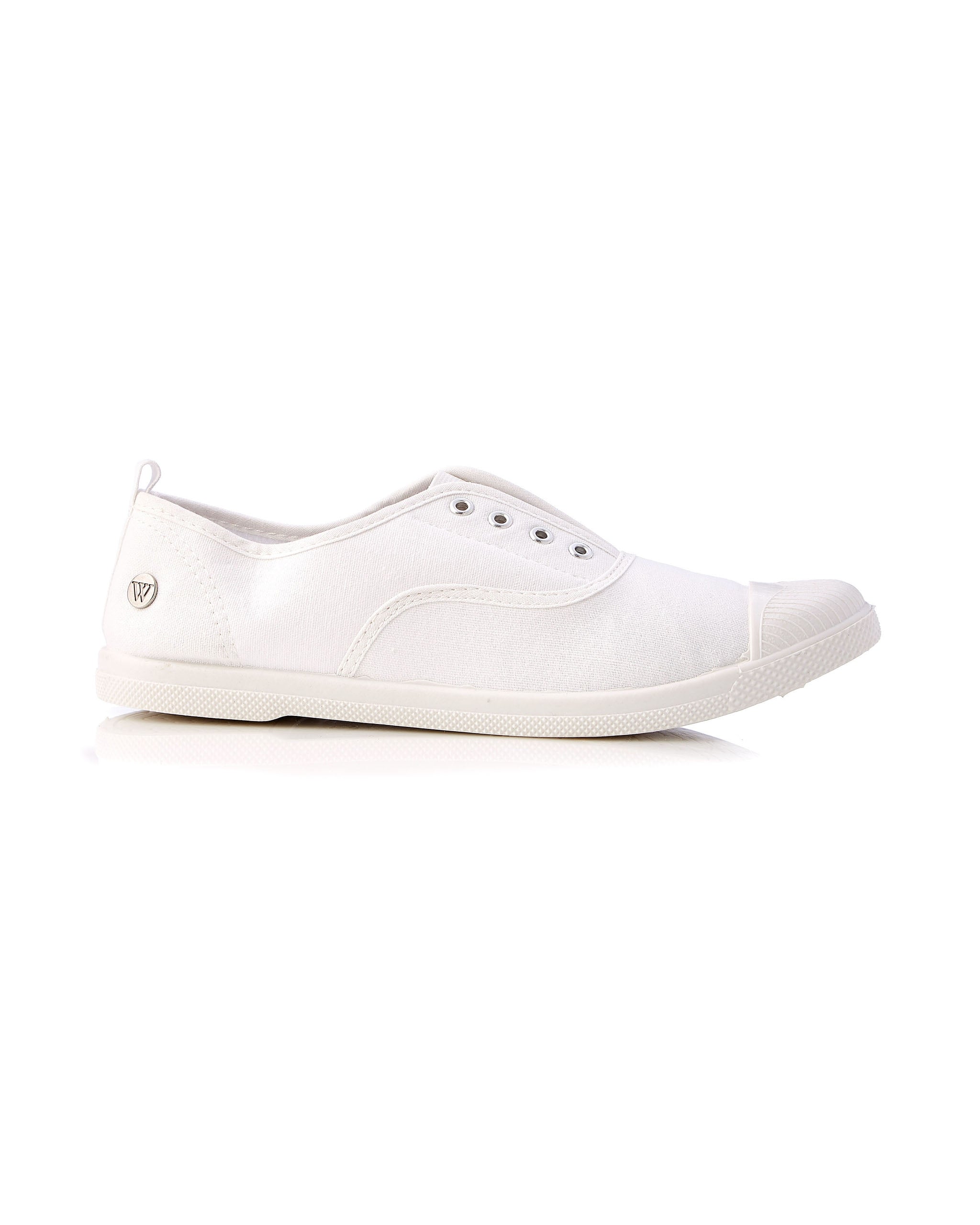EURO ELASTIC  PLIMSOLE WHITE SIDE