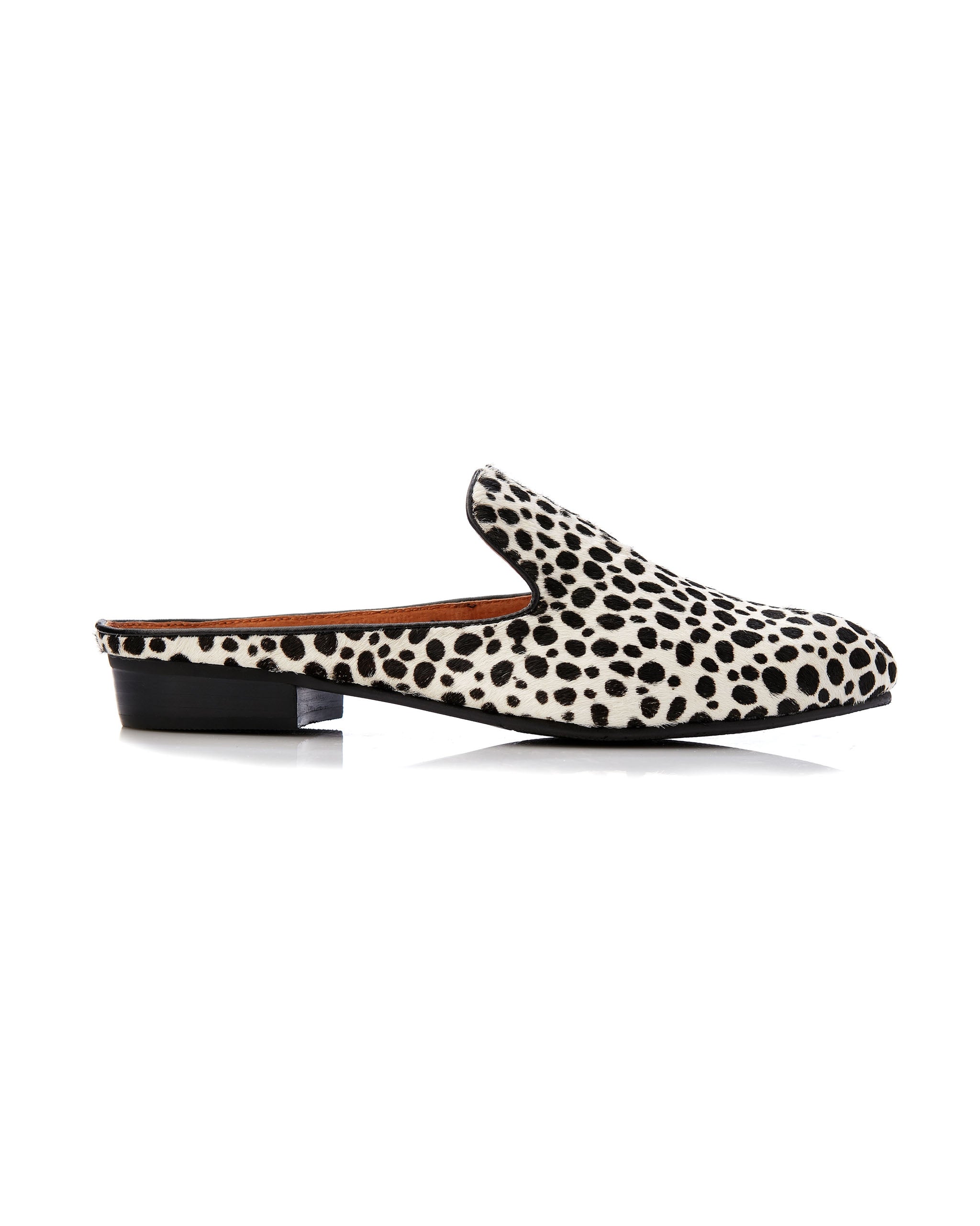 Faye Slide Pony White Leopard