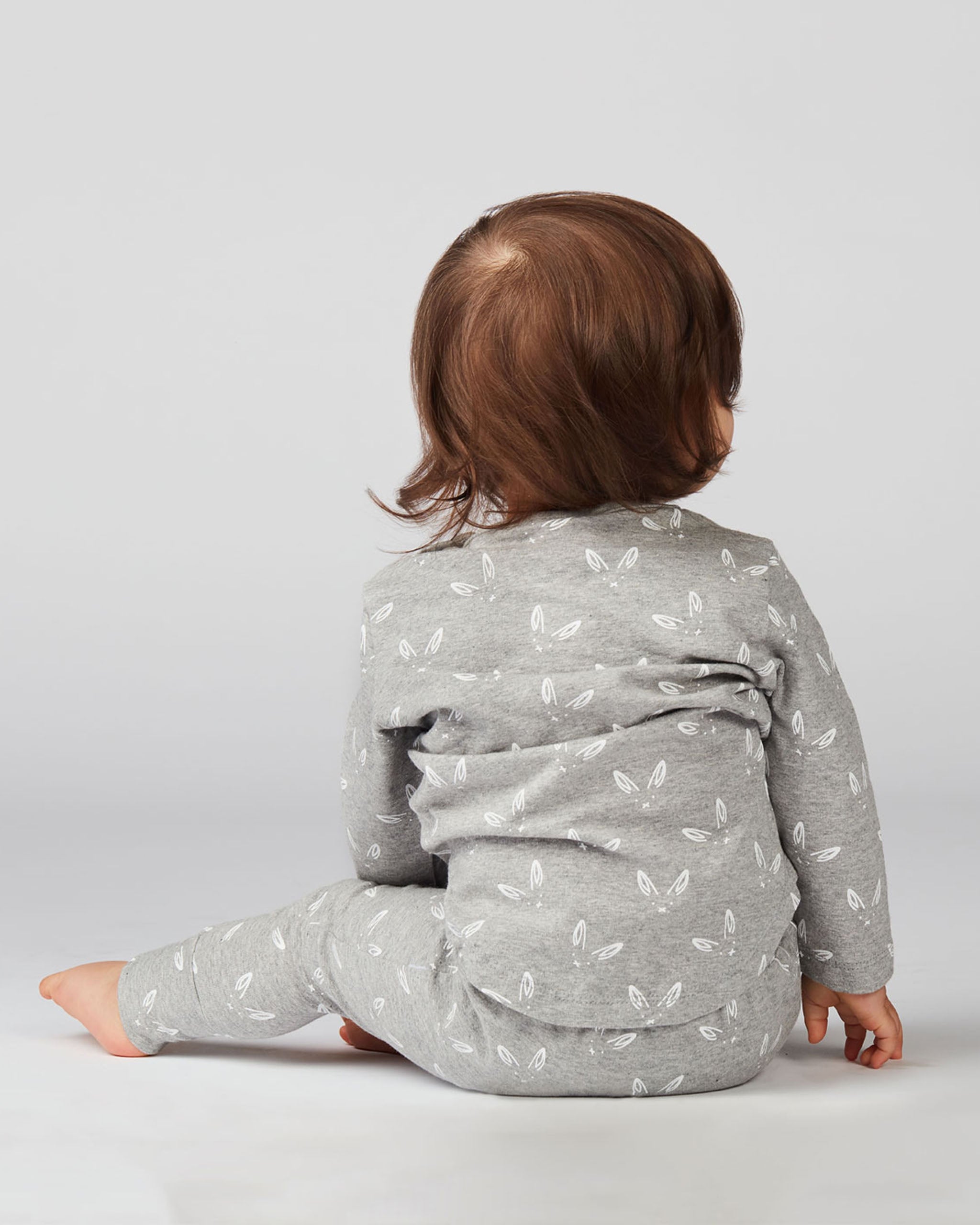 Leo Fitted Top Grey Bunny