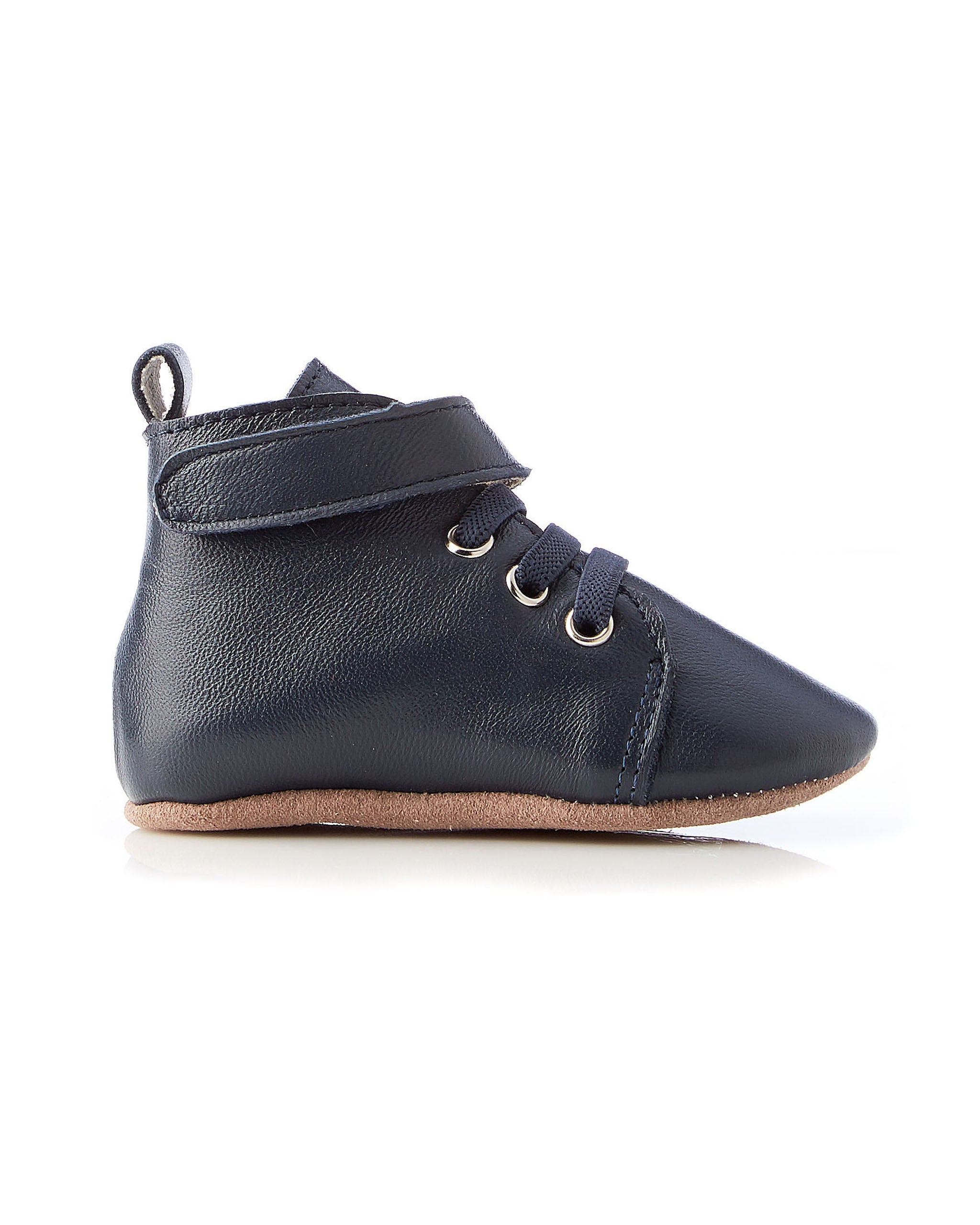 Hunter Leather Bootie Navy