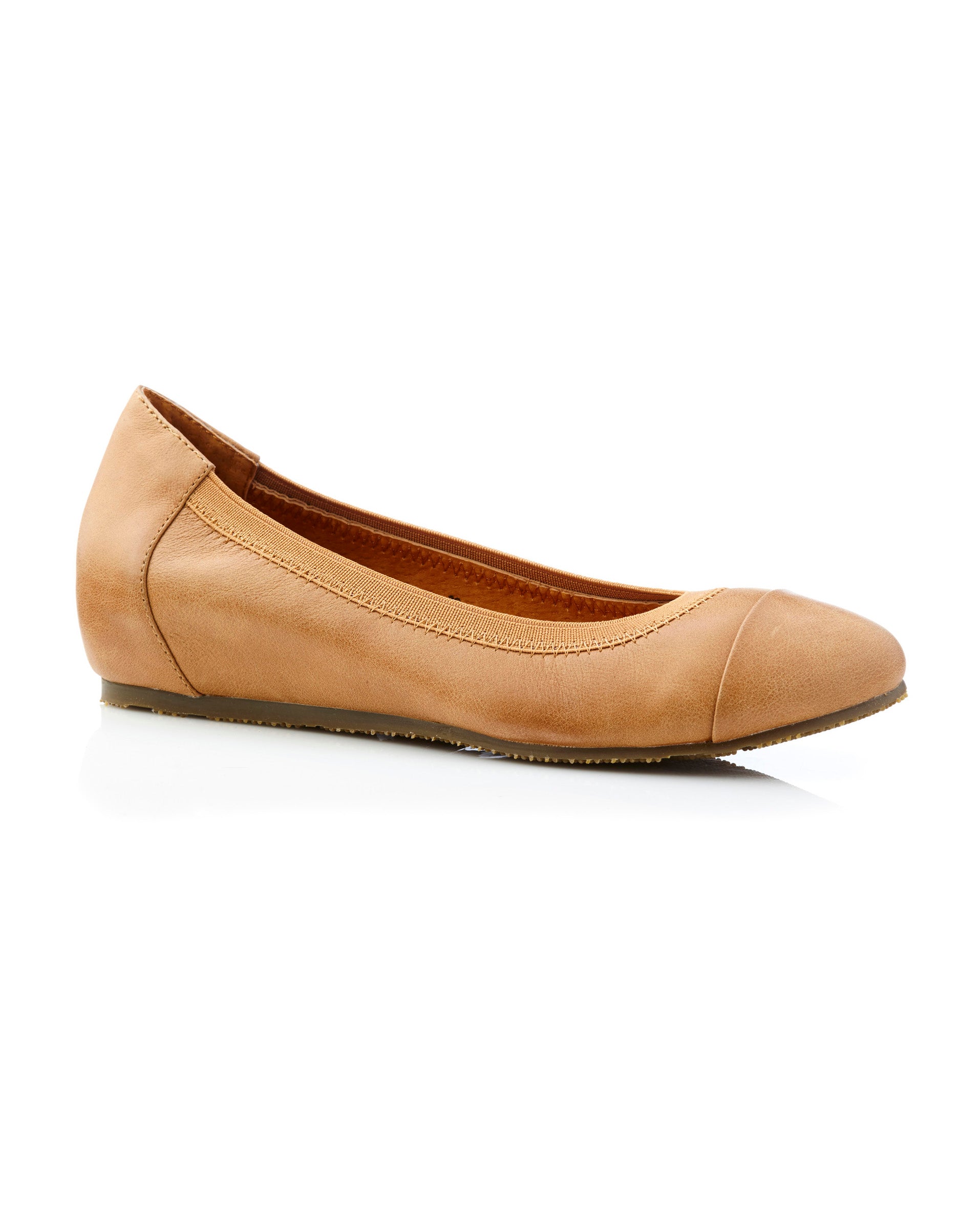 Ivy Mini Wedge Tan Side View