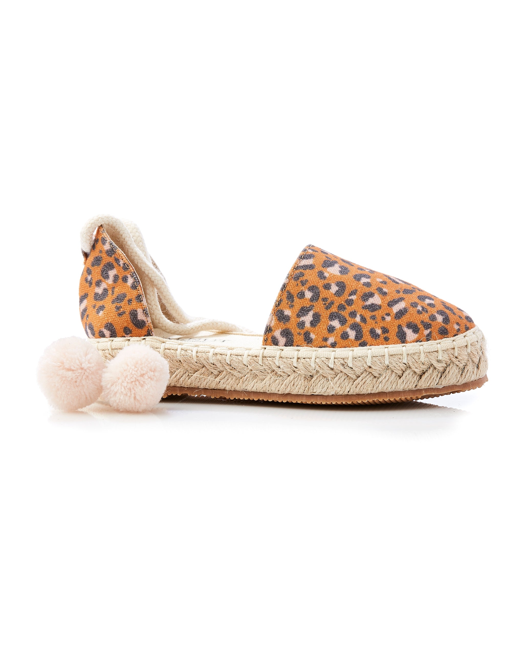 Kip Capri Girl's Espadrille Leopard side view