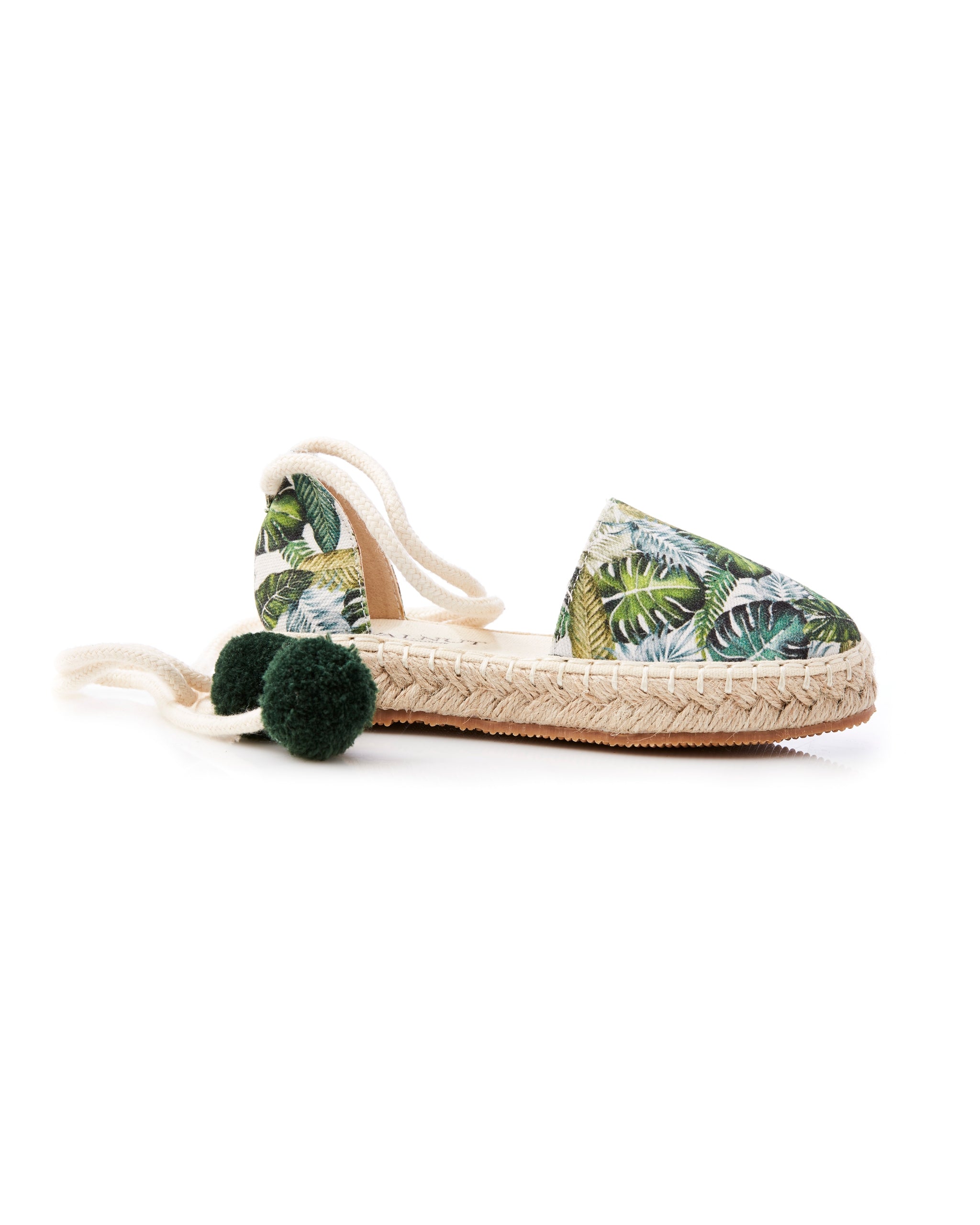 Kip Capri Girl's Espadrille Palm side view