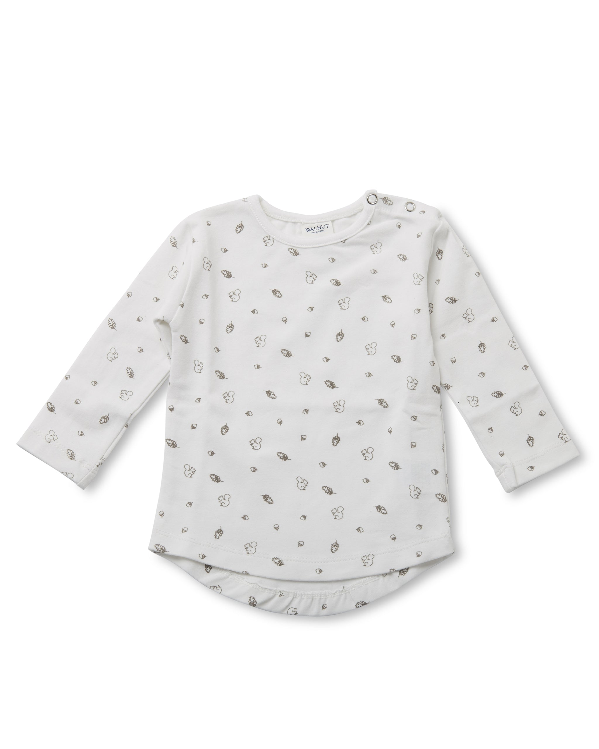 Leo Grey Acorn Fitted Top