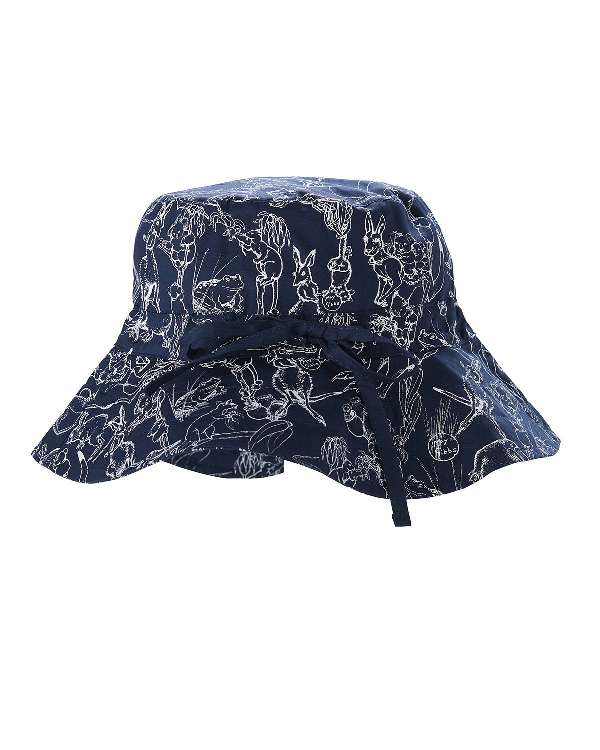 May Gibbs Sunny Sunhat - Bush Dance Navy