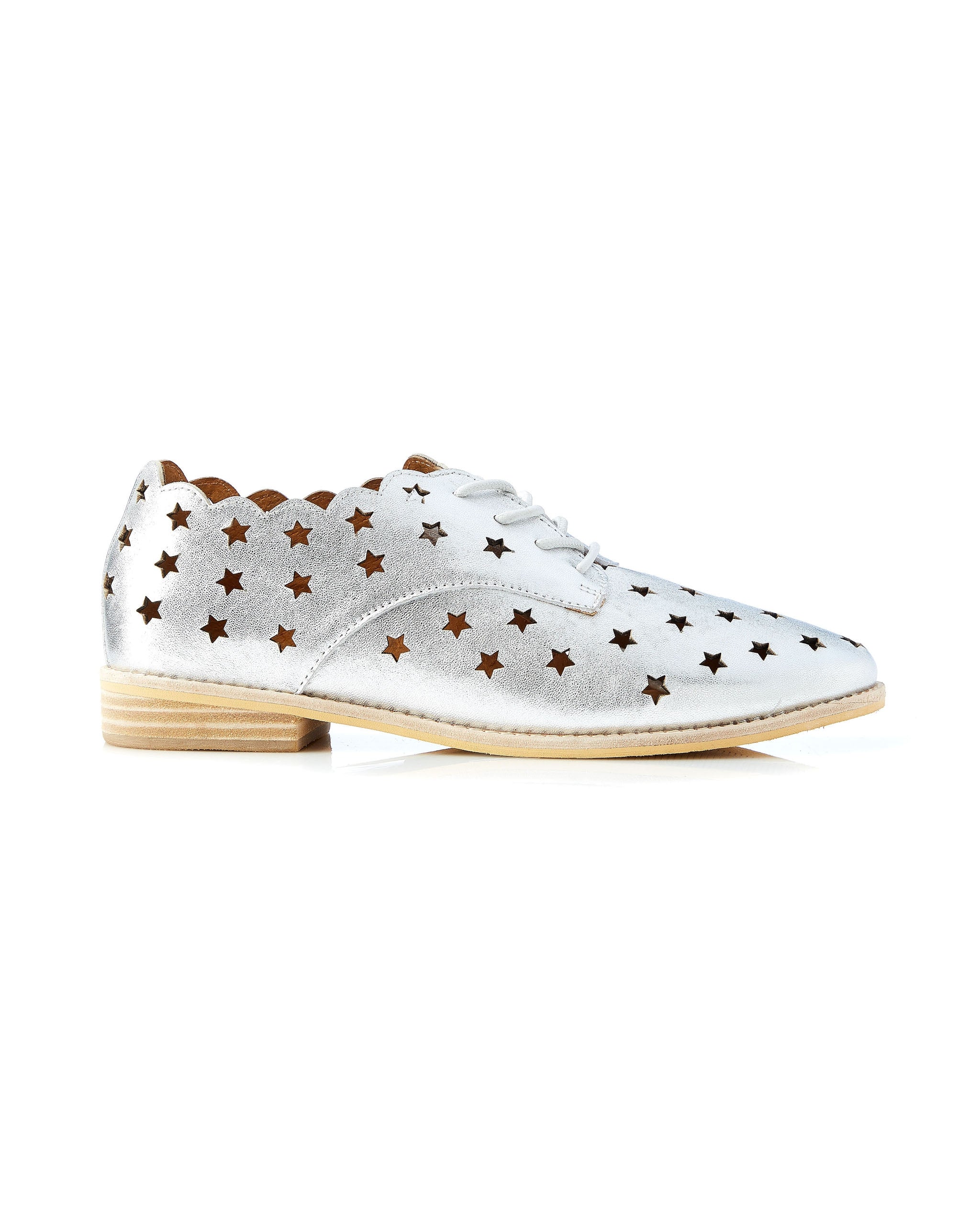 Olive Star Lace Up Silver