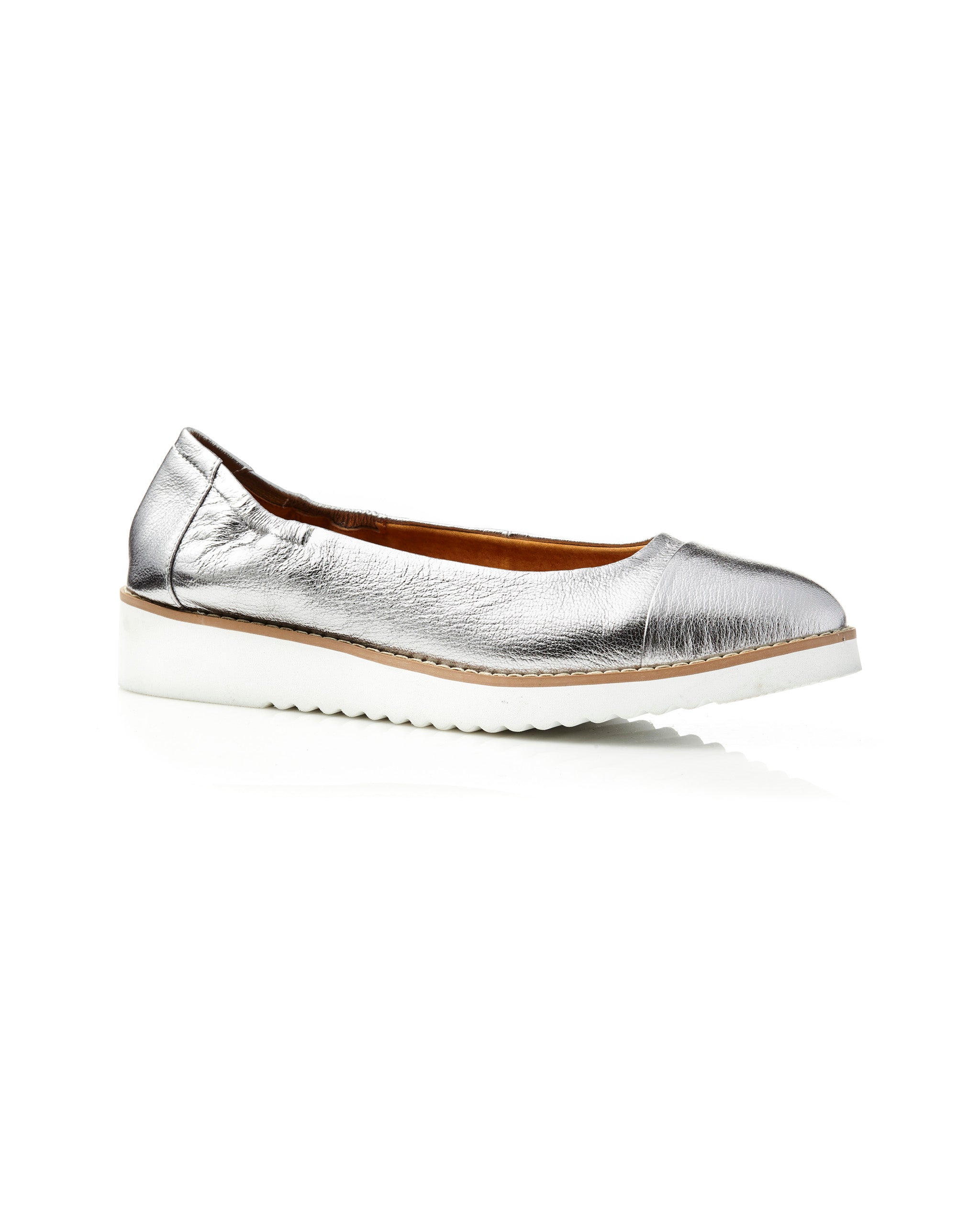 PRUE LOAFER Silver Side View
