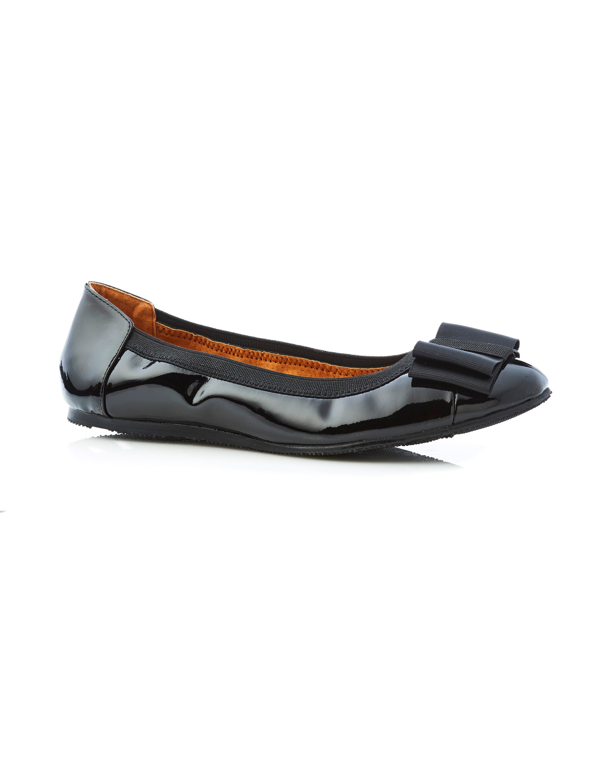 Sandra Bow Patent Black Side View