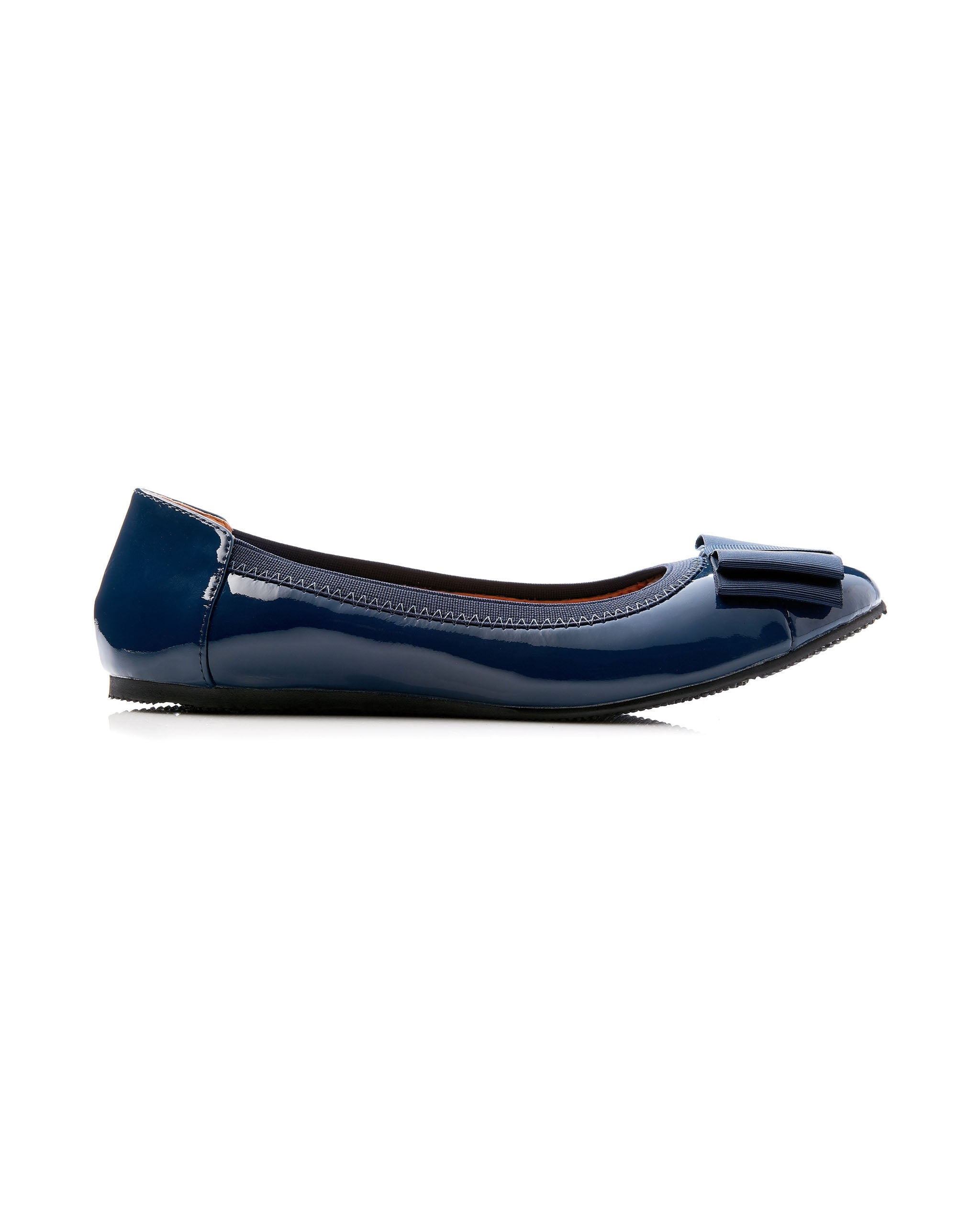 Sandra Bow Patent Navy
