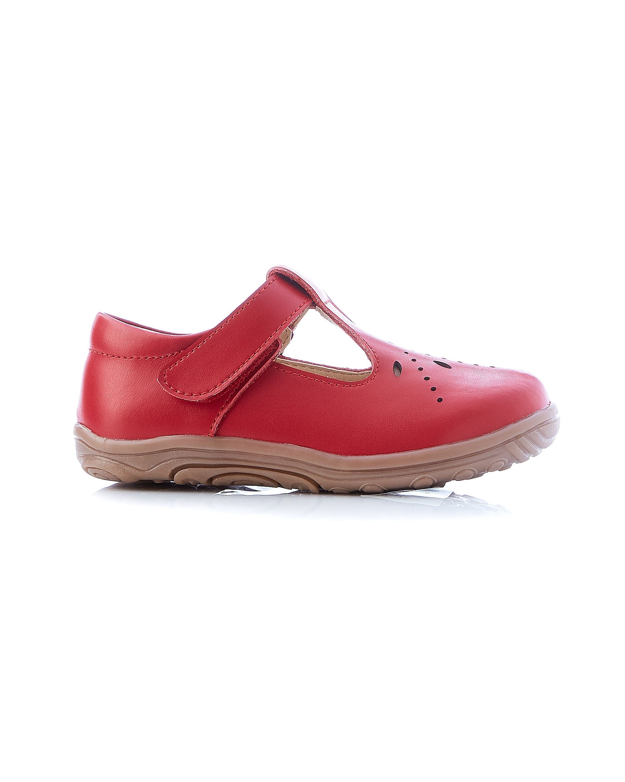 Bette Leather T-Bar Red