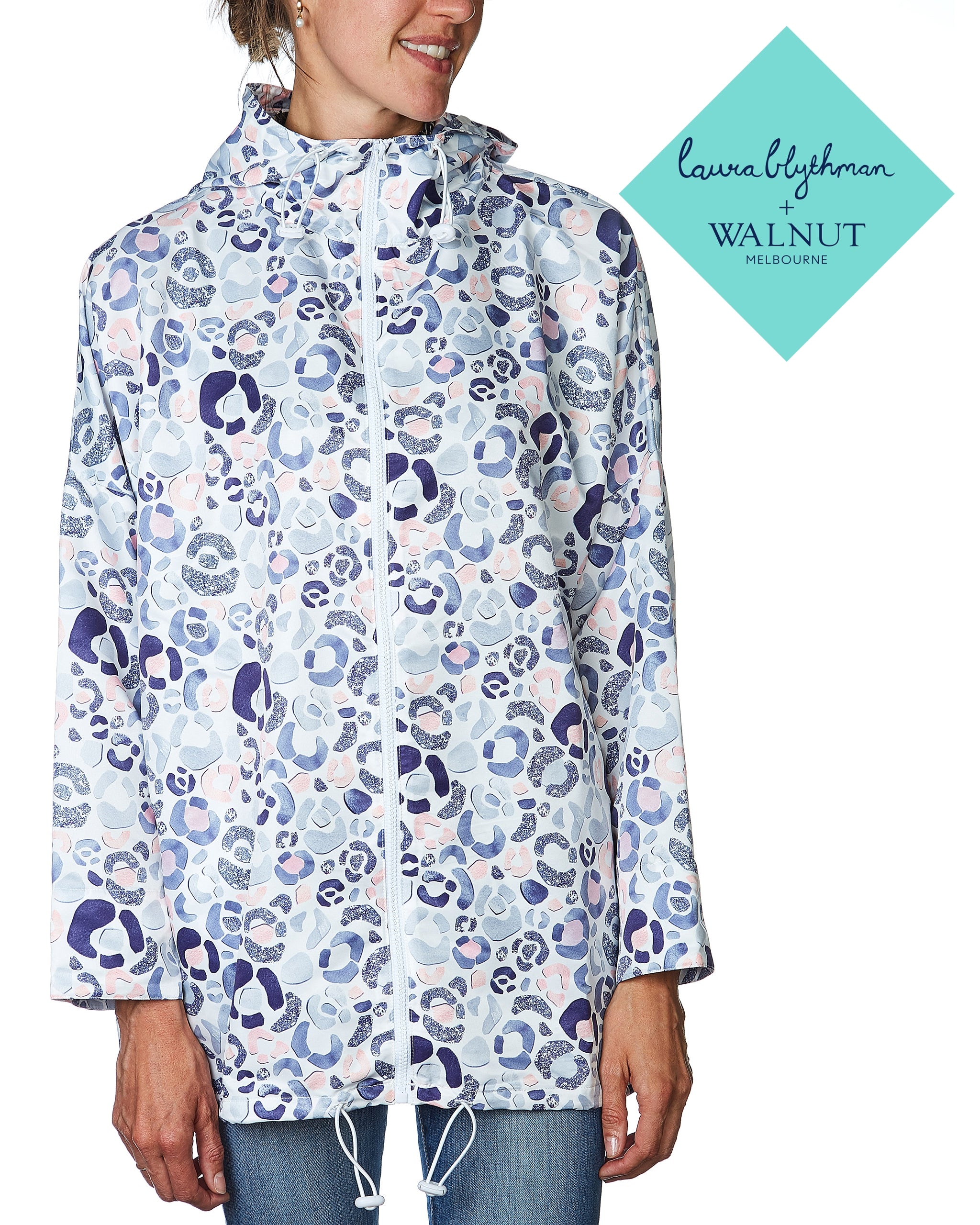 Laura Blythman Windbreaker Snow Leopard