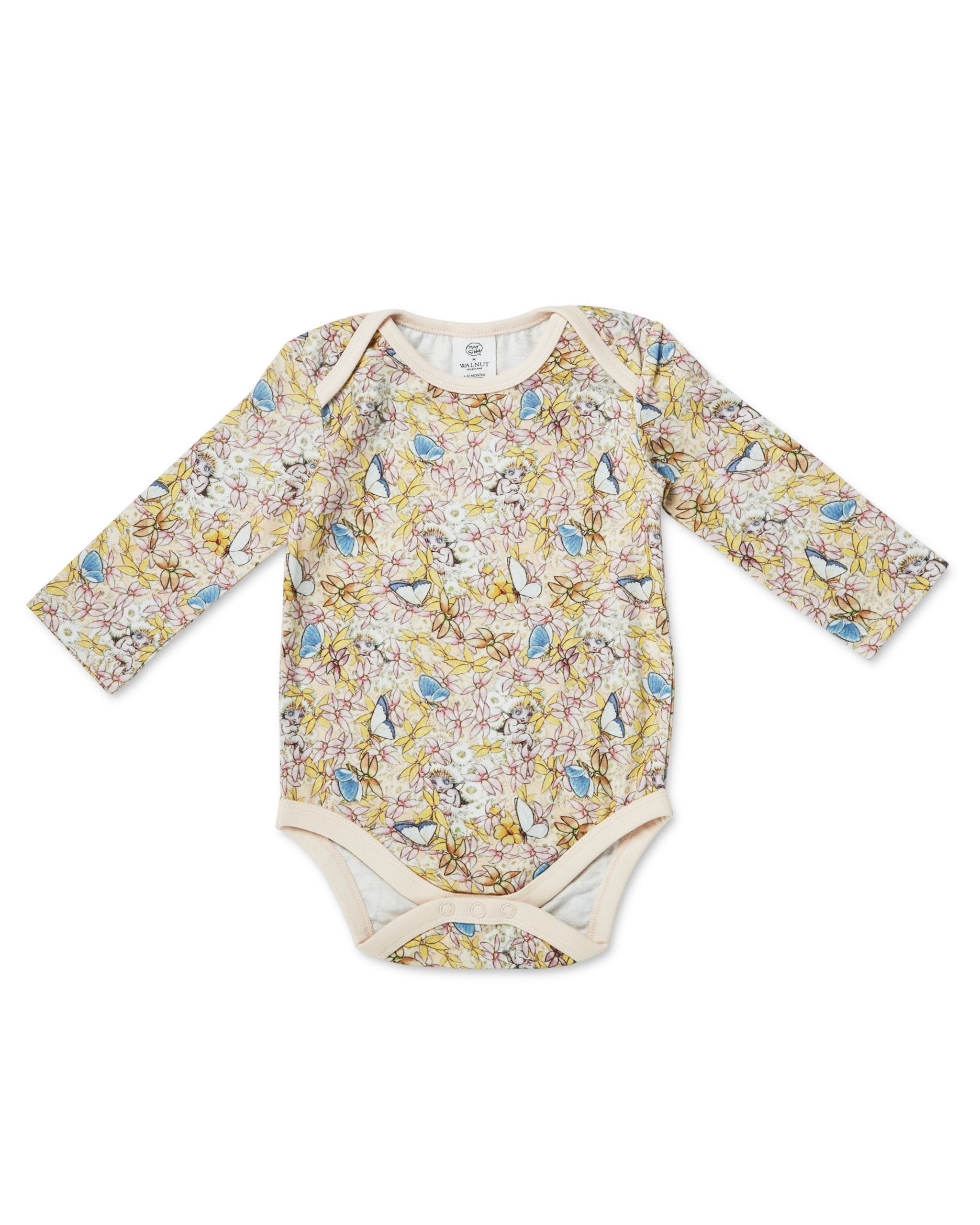 May Gibbs Winter Onesie - Gum Blossom