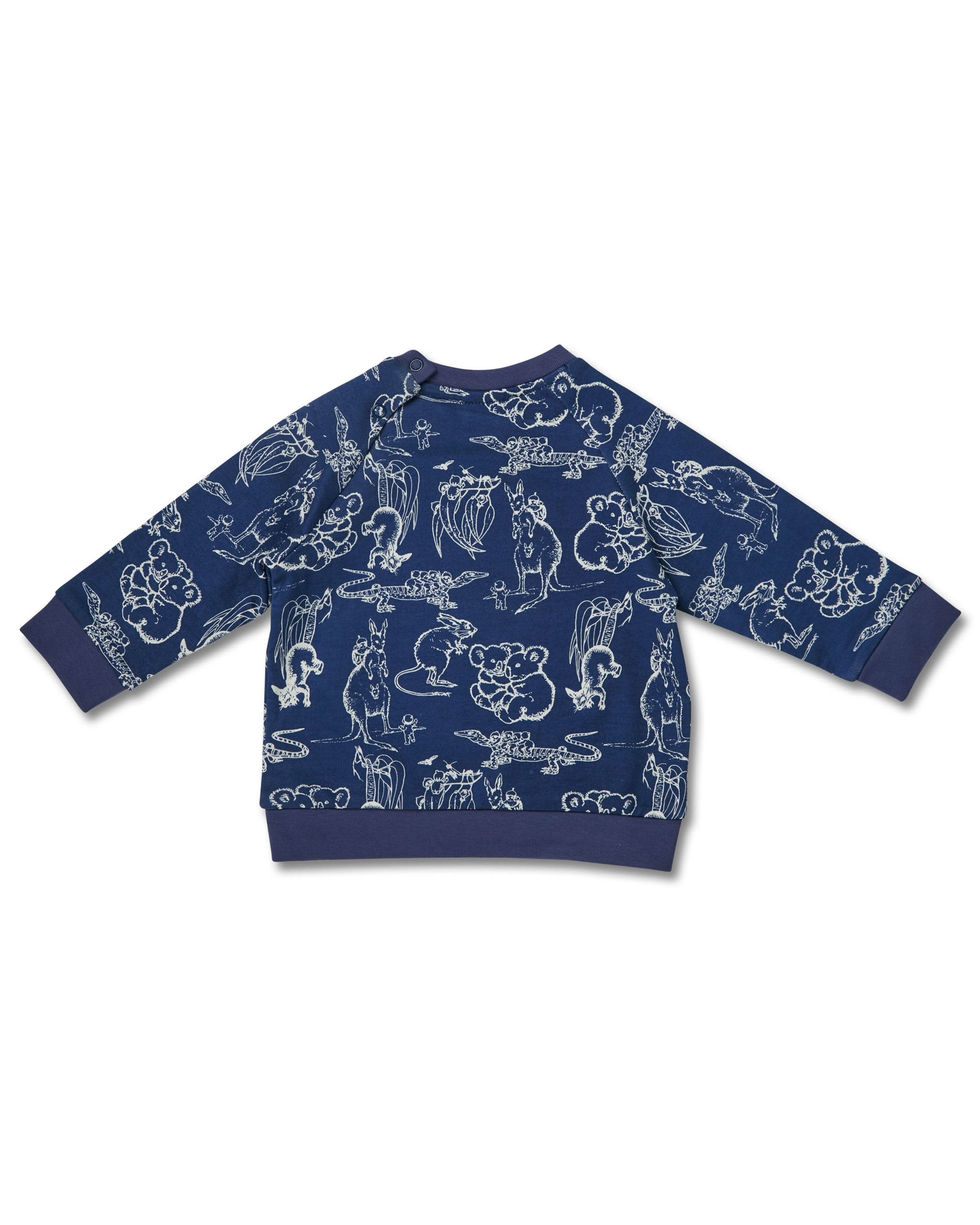 May Gibbs Leo Long Sleeve Tee - Seahorse