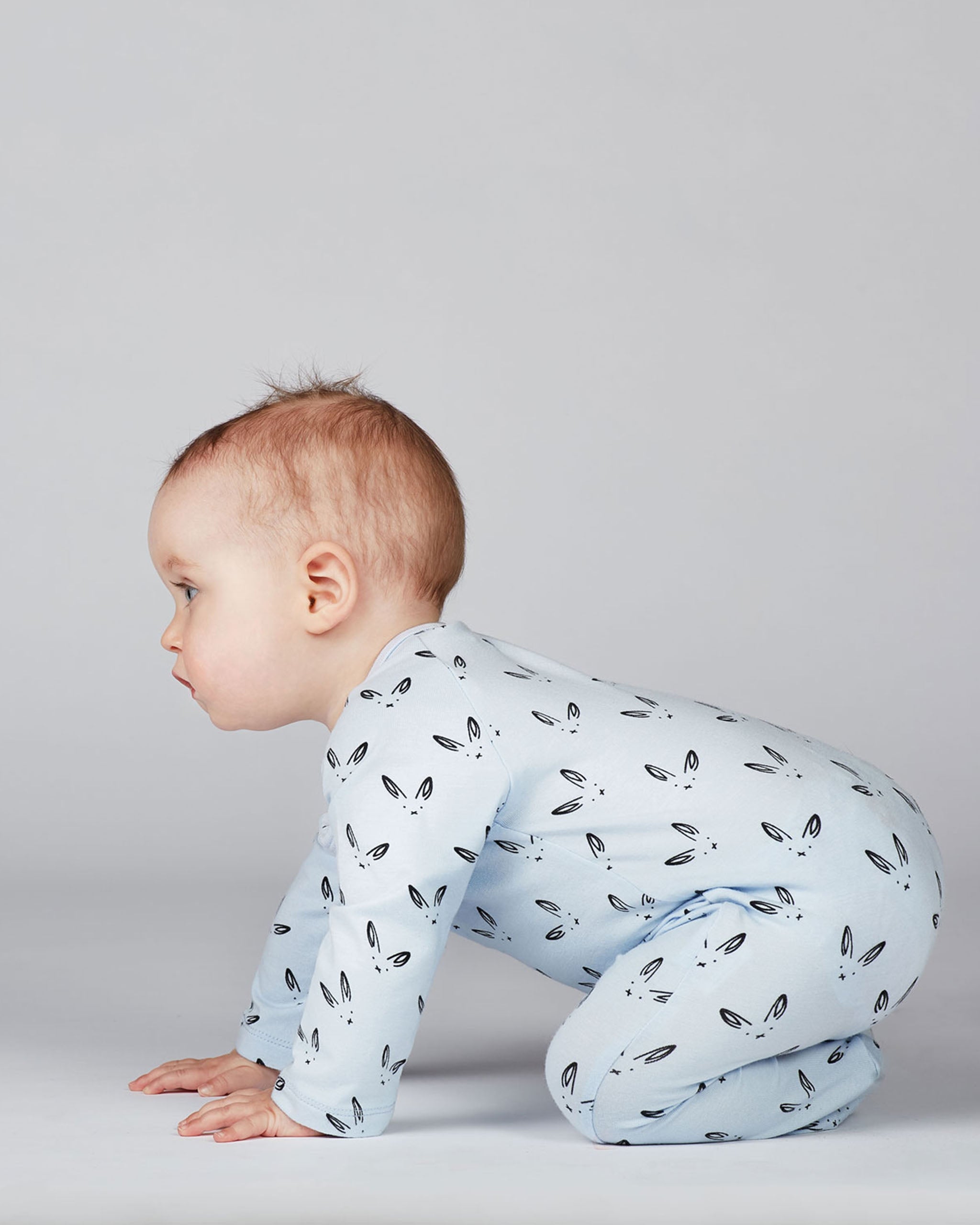 Ziggy Grey Bunny Onesie