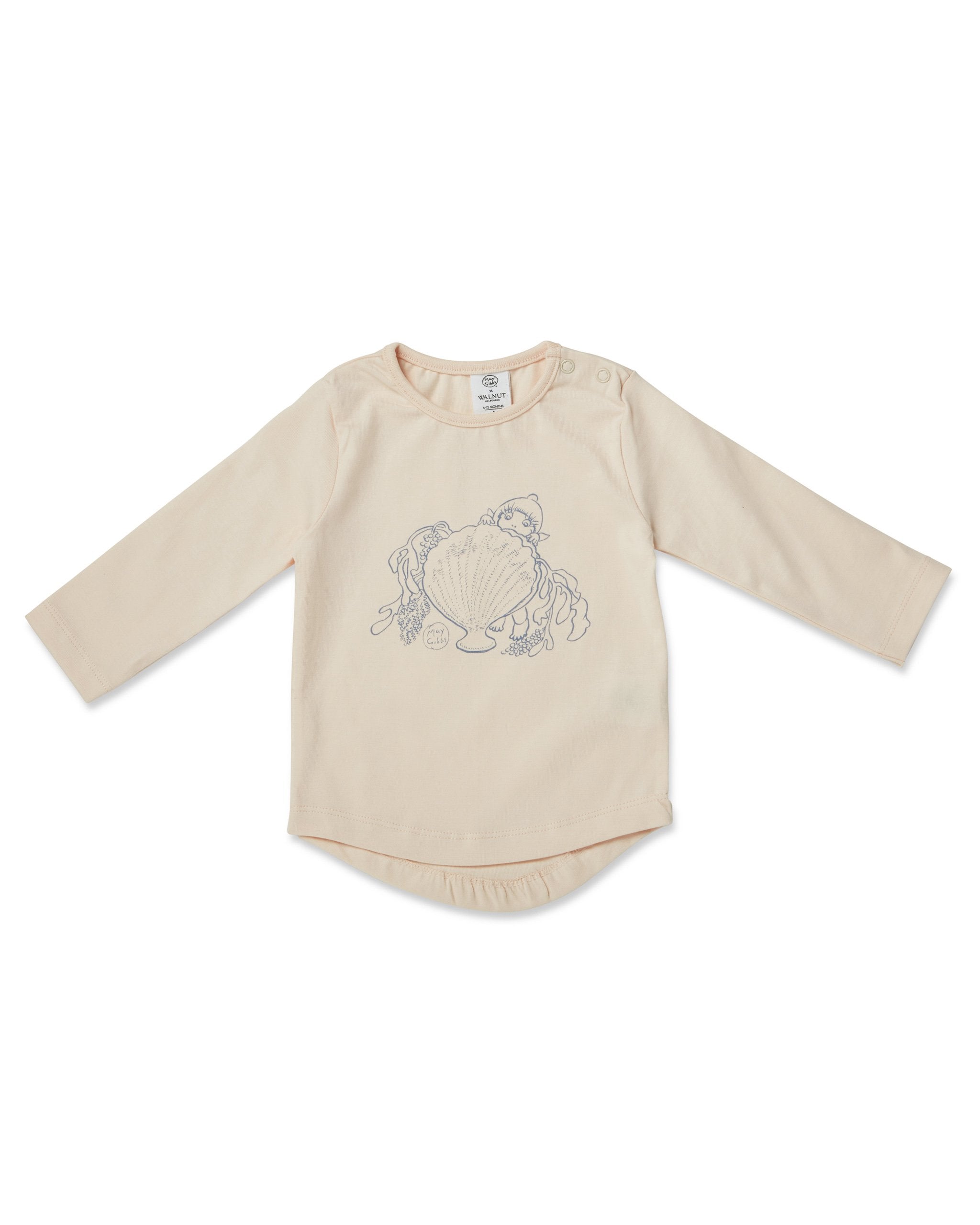 May Gibbs Leo Long Sleeve Tee - Sea Shells