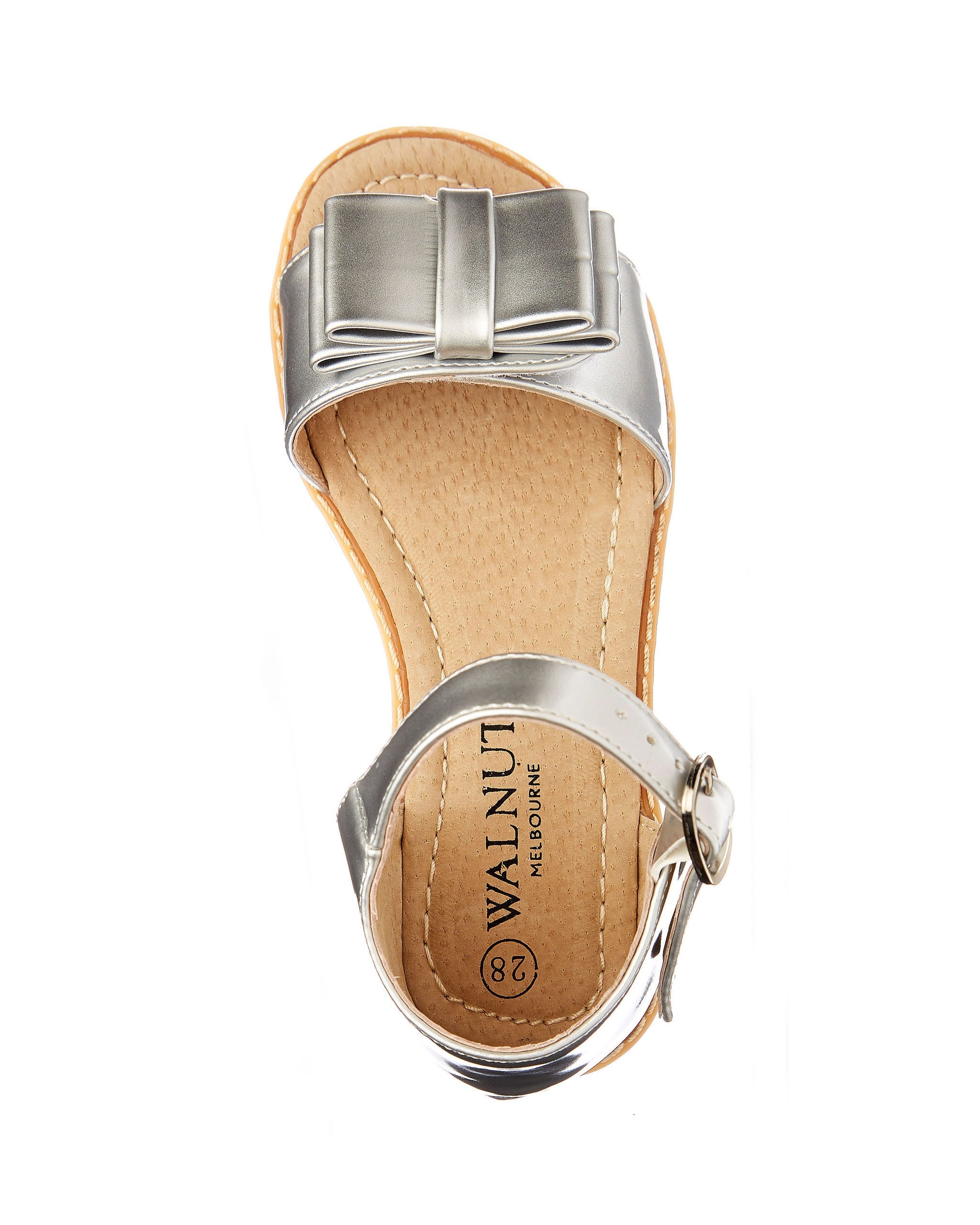 Lucia Sandal Silver Top View