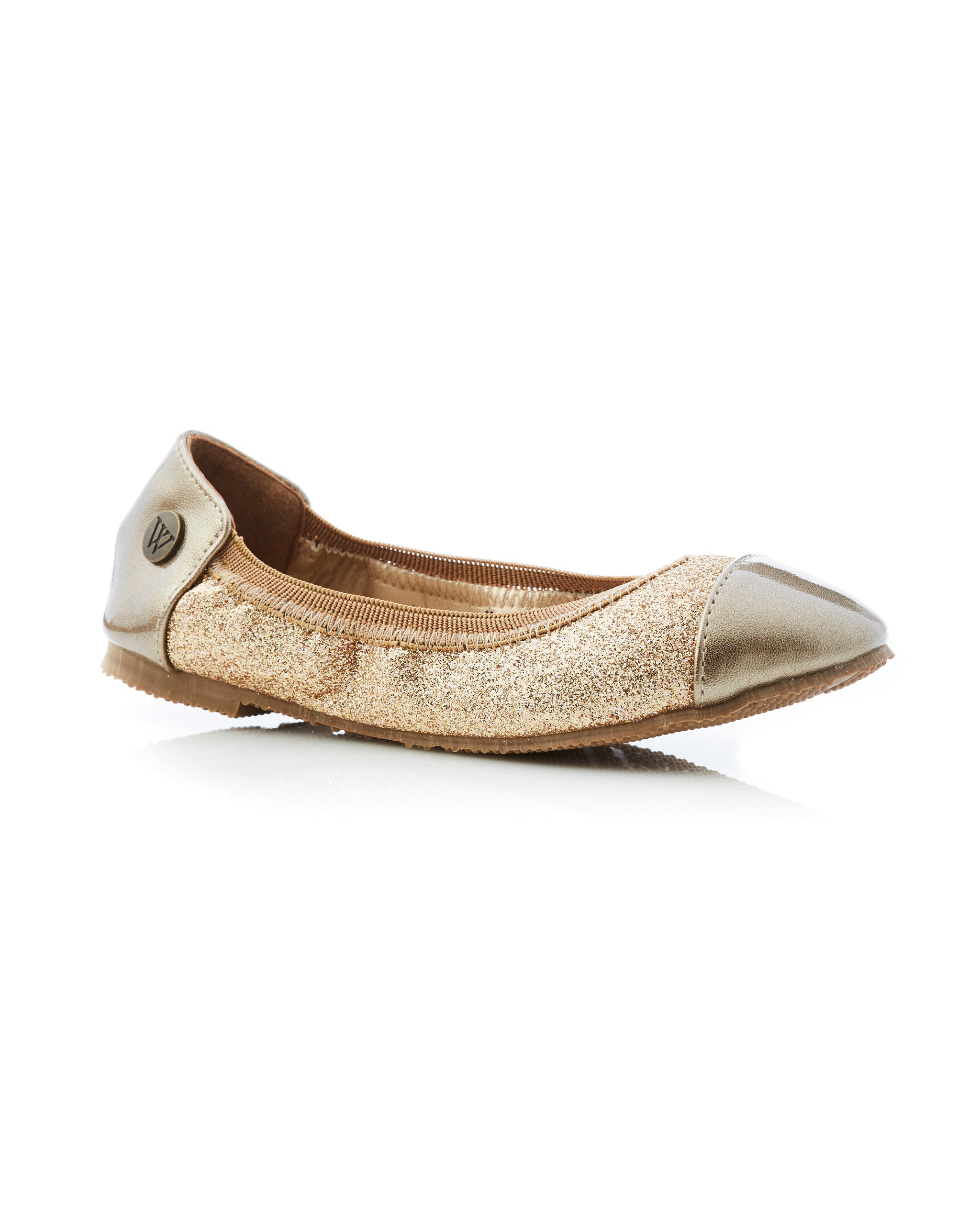 Catie Sparkle Ballet Gold Side View