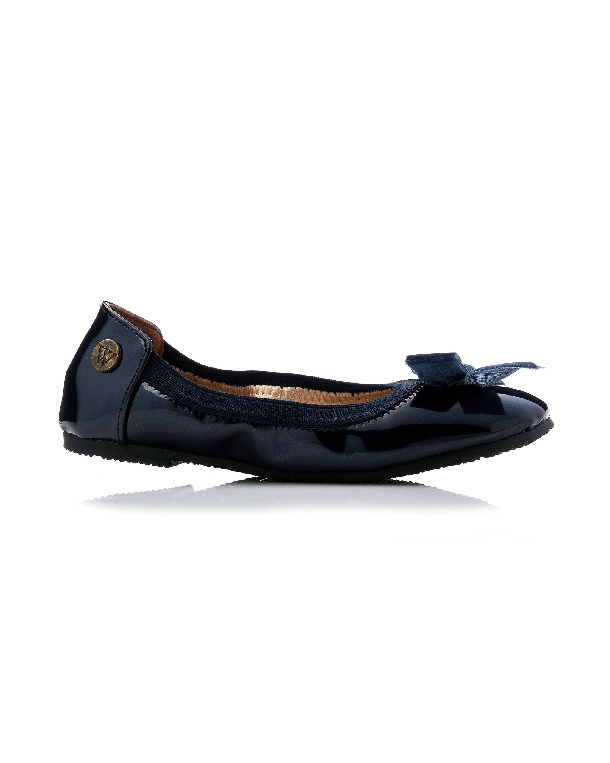 Catie Velvet Bow Navy