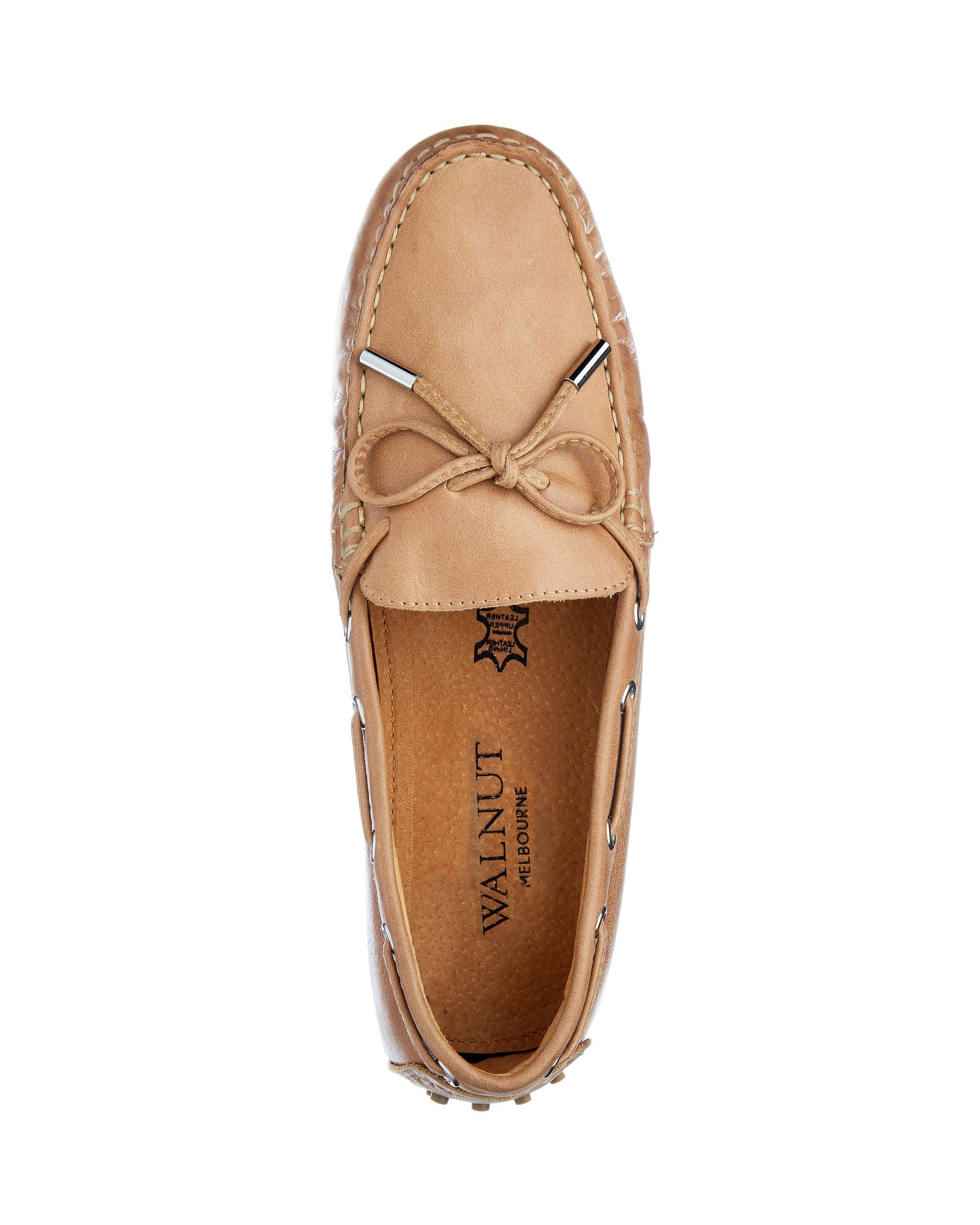 Daria Leather Plait Loafer Blush side view