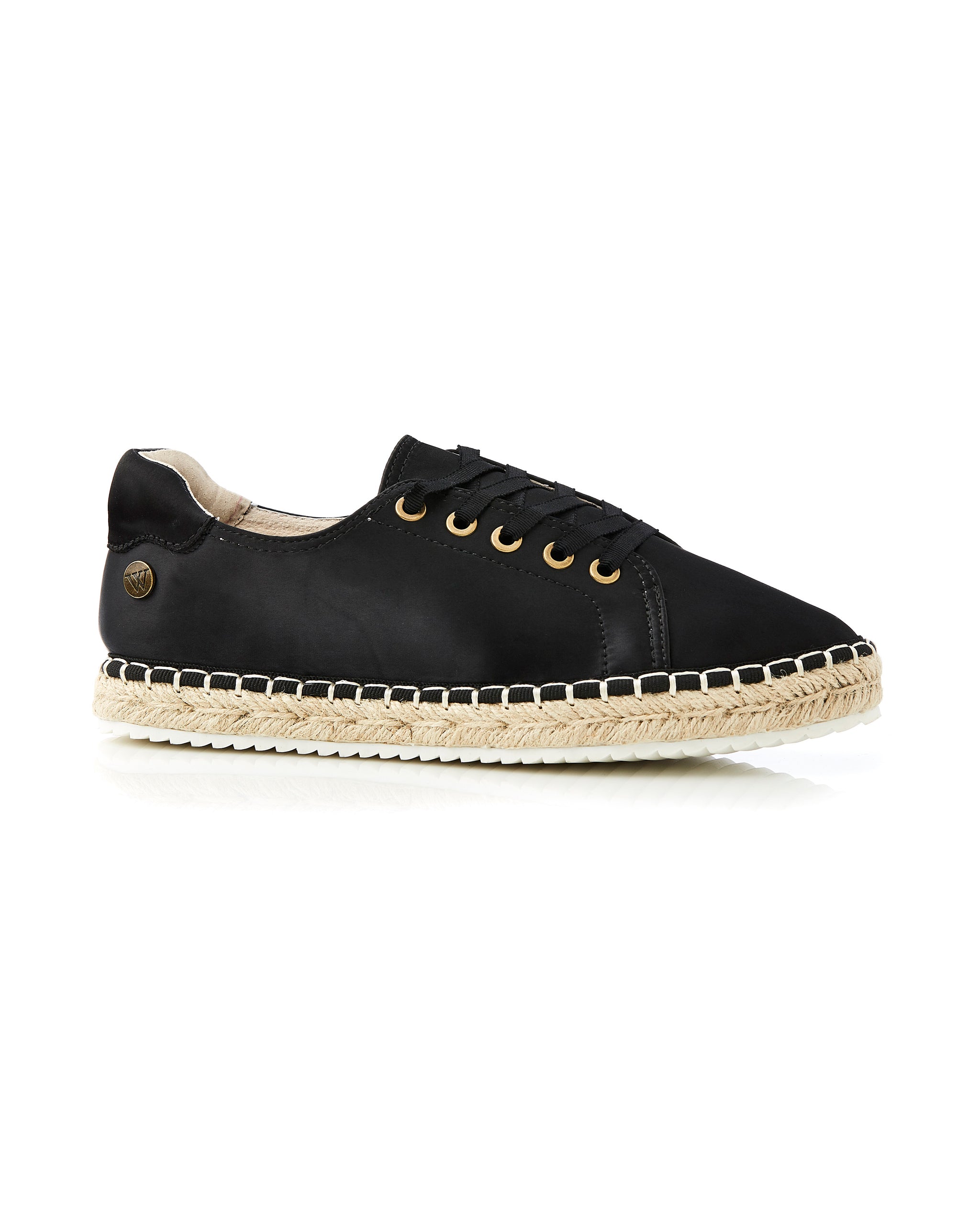 Estee Espadrille Black side view