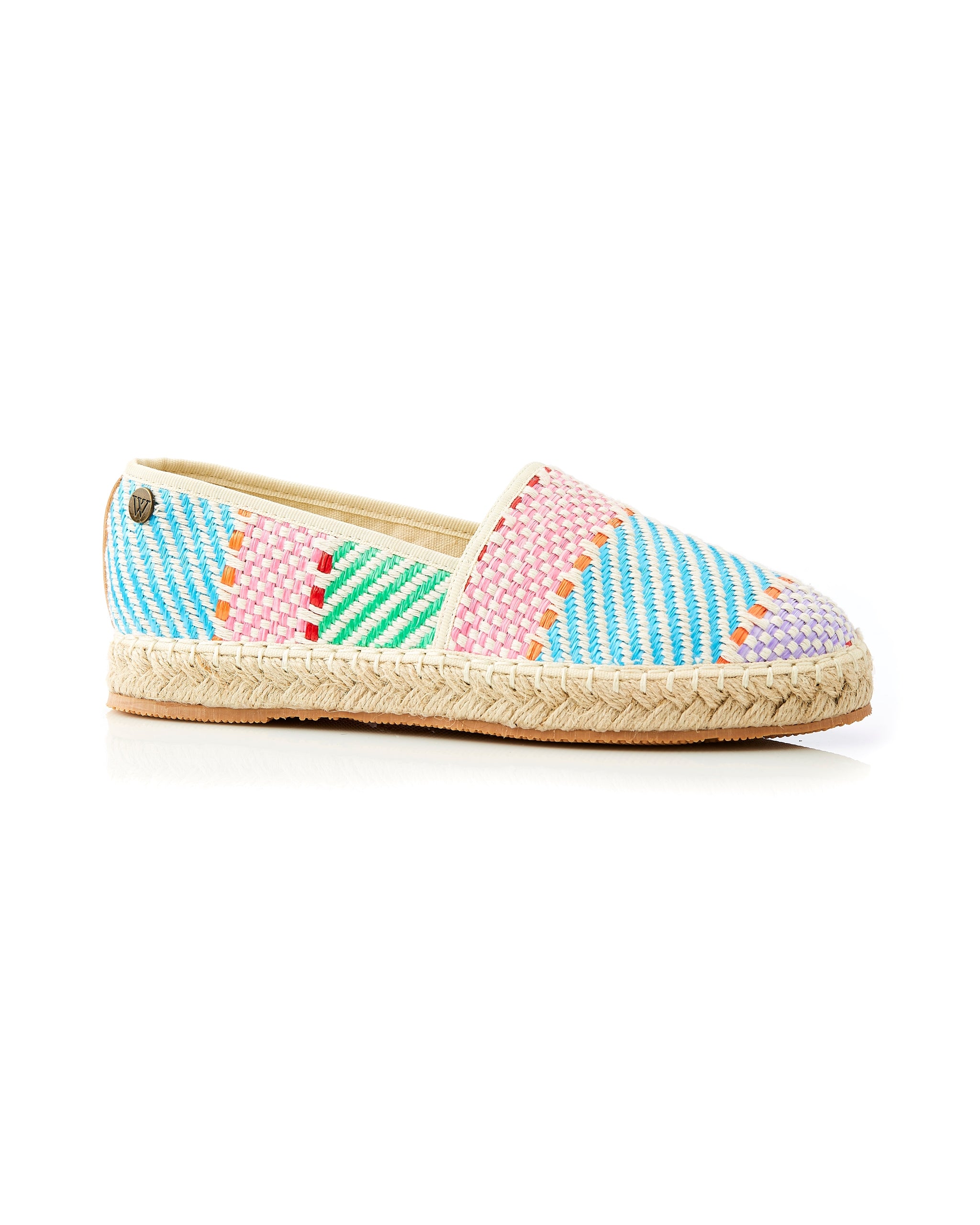 Georgie Weave Espadrille Bright Combo side view