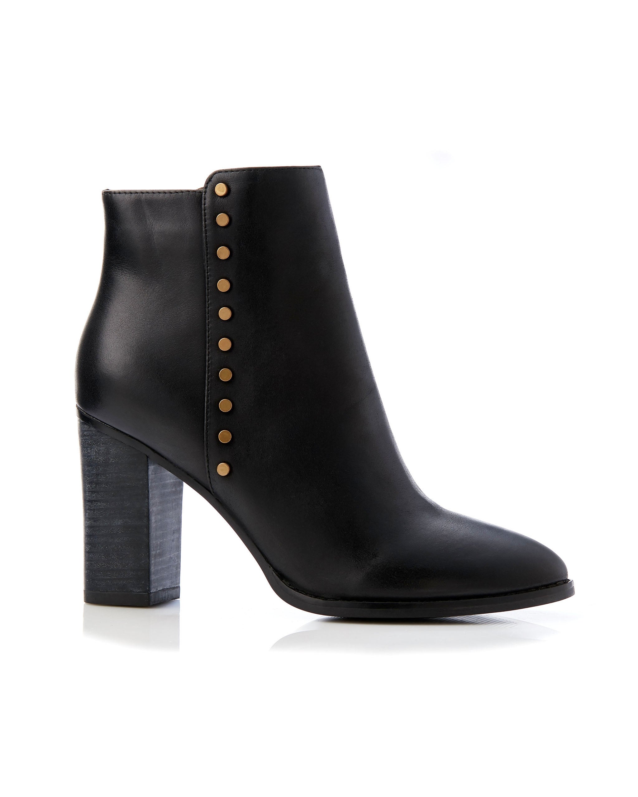 Gina Black Leather Boot