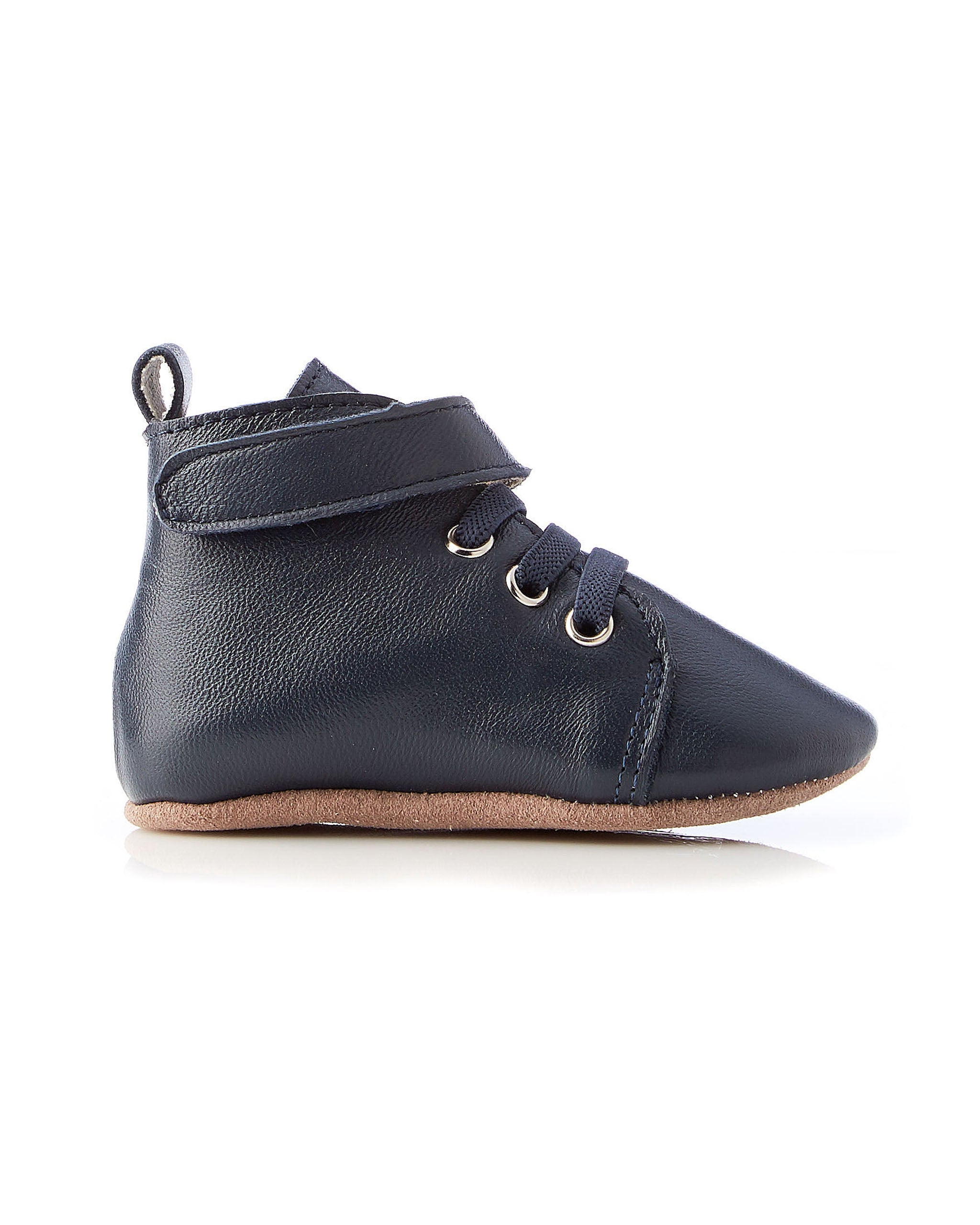 Hunter Leather Bootie Navy 