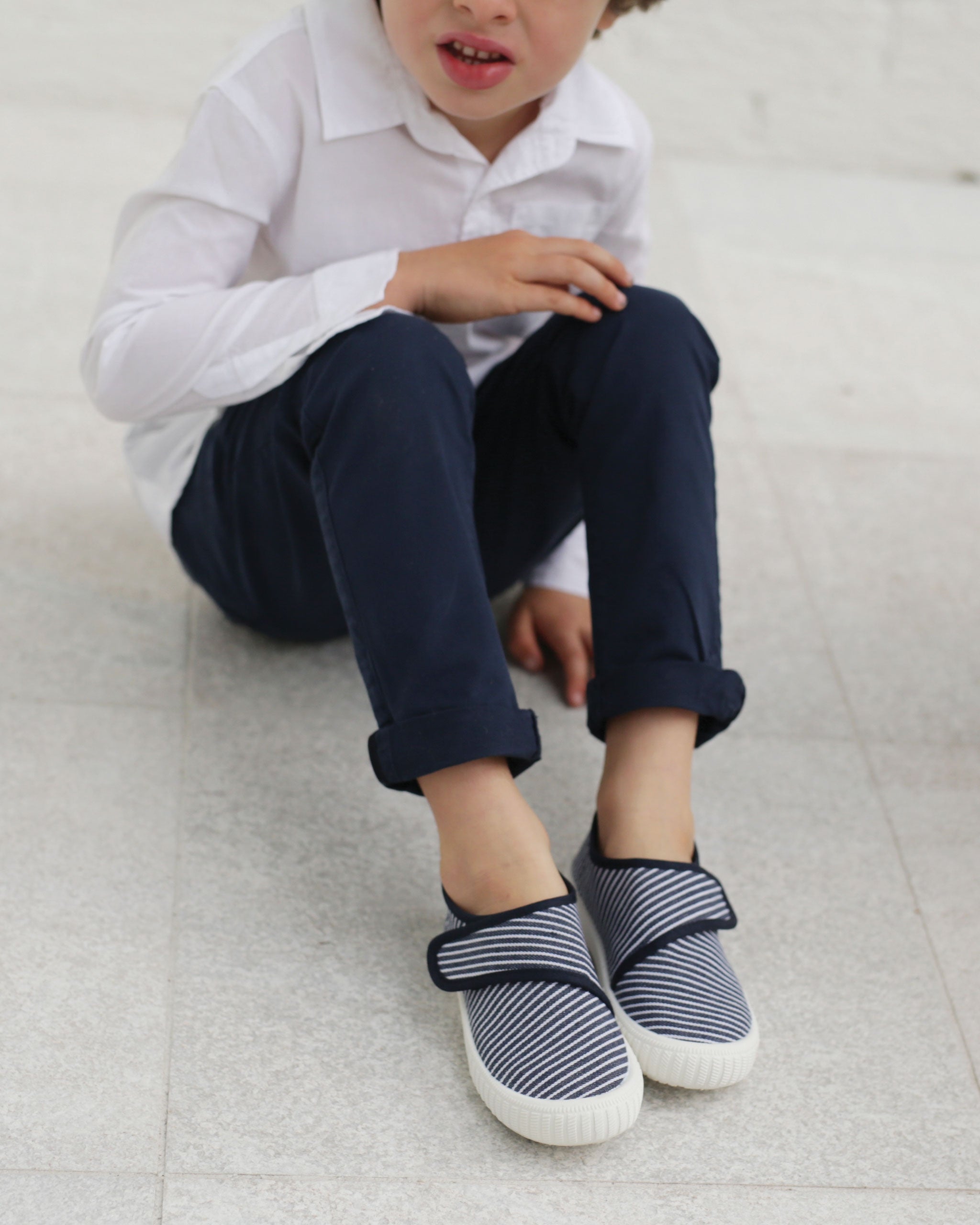 Classic Percy Stripe Navy White