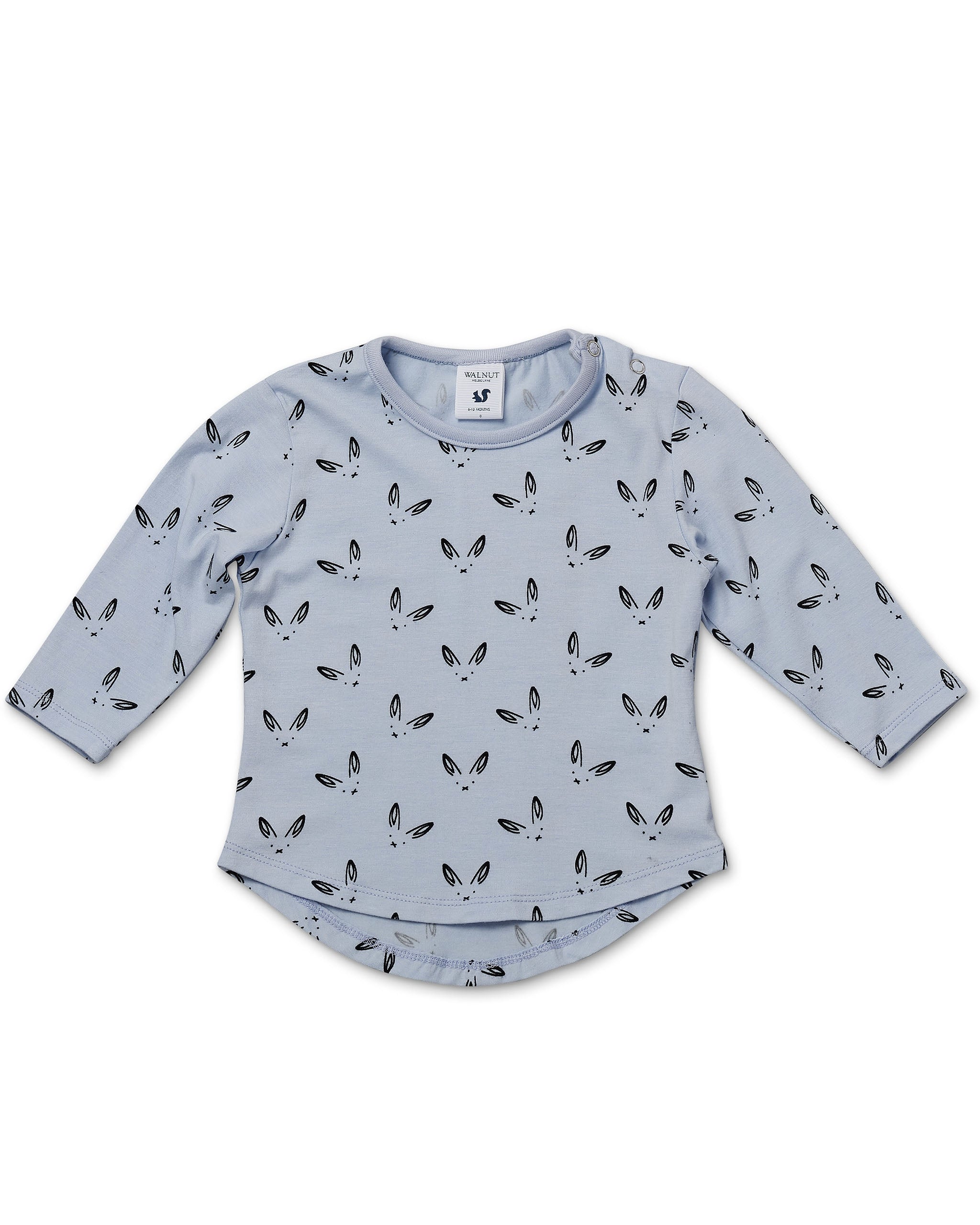Leo Fitted Top Blue Bunny