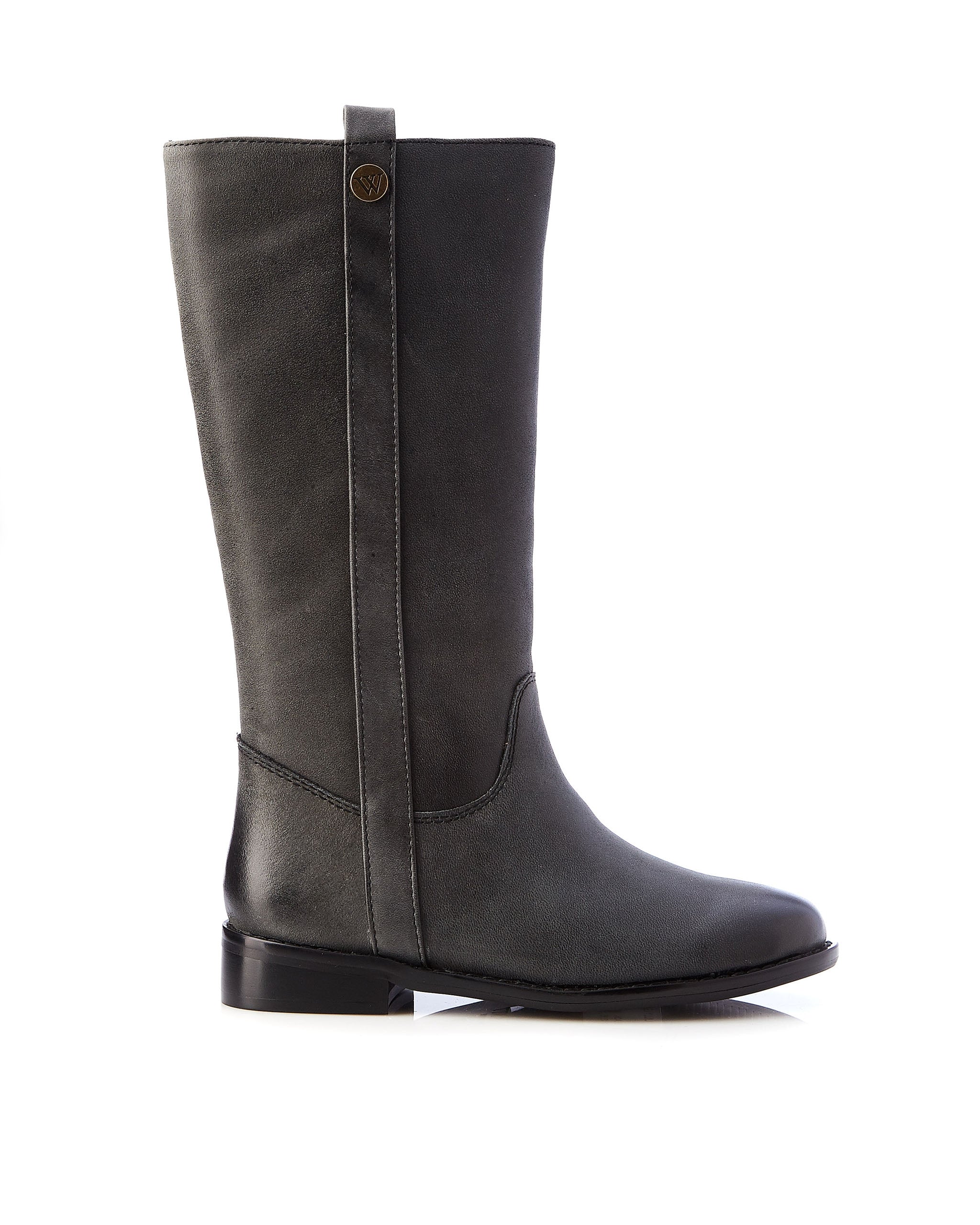 Lilly Long Boot Leather Black