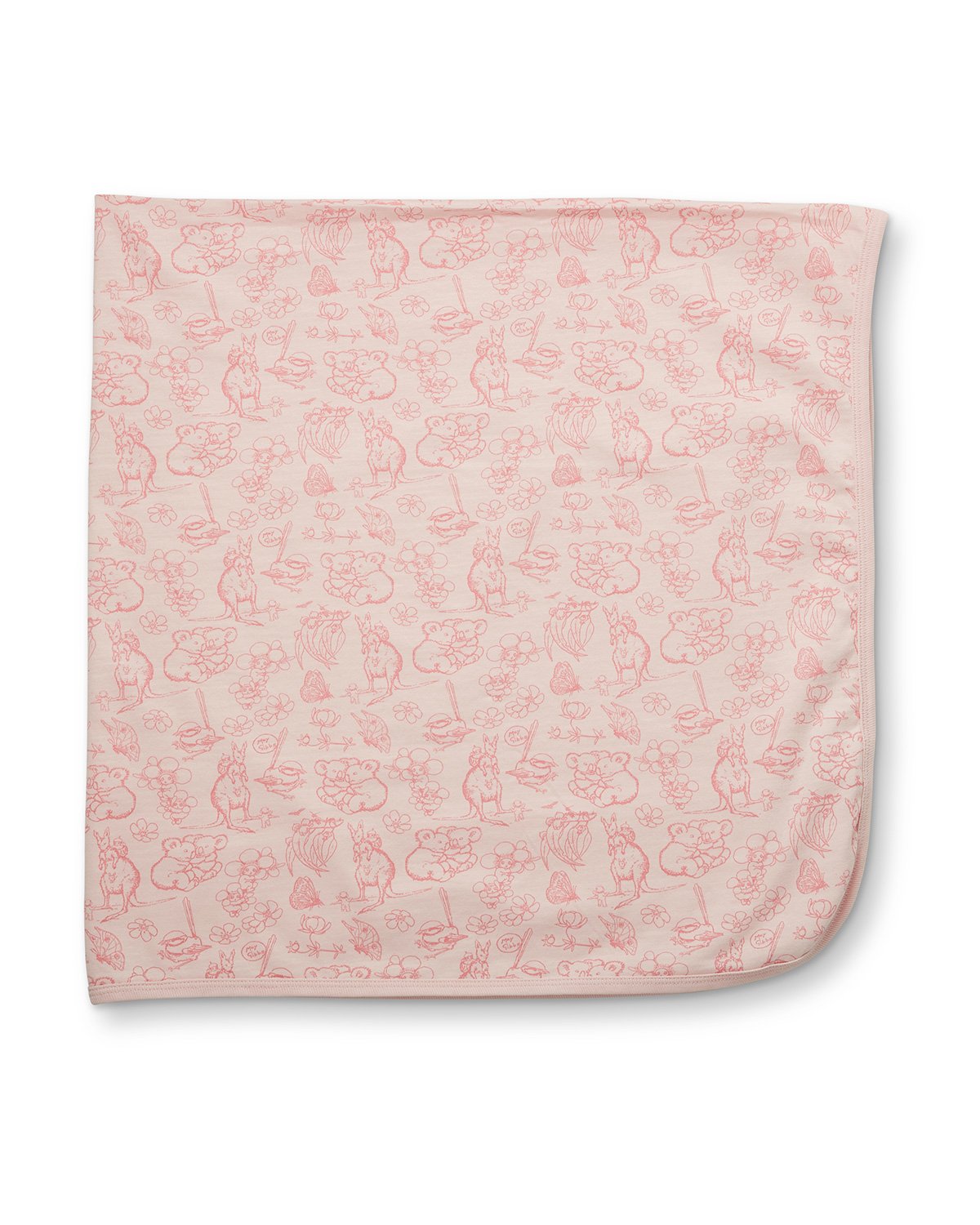 May Gibbs Brooklyn Organic Cotton Bib - Bush Blooms