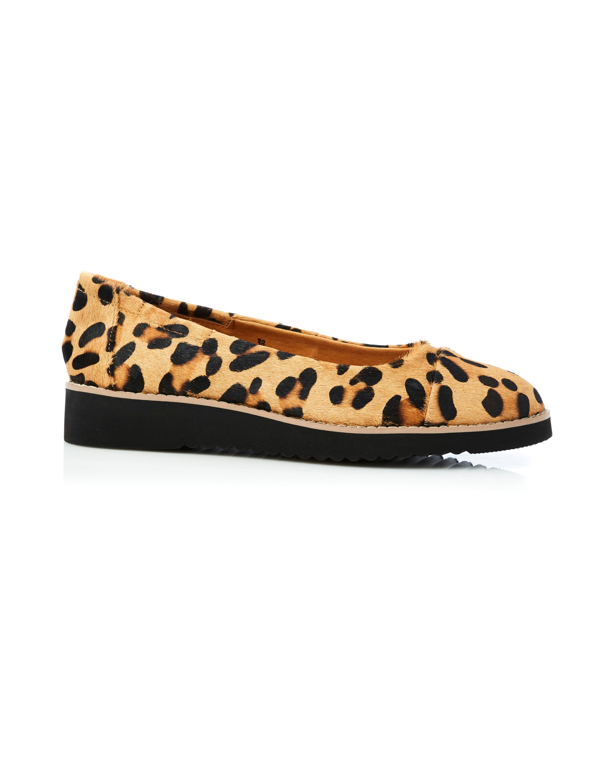 PRUE Pony Loafer Tan Leopard