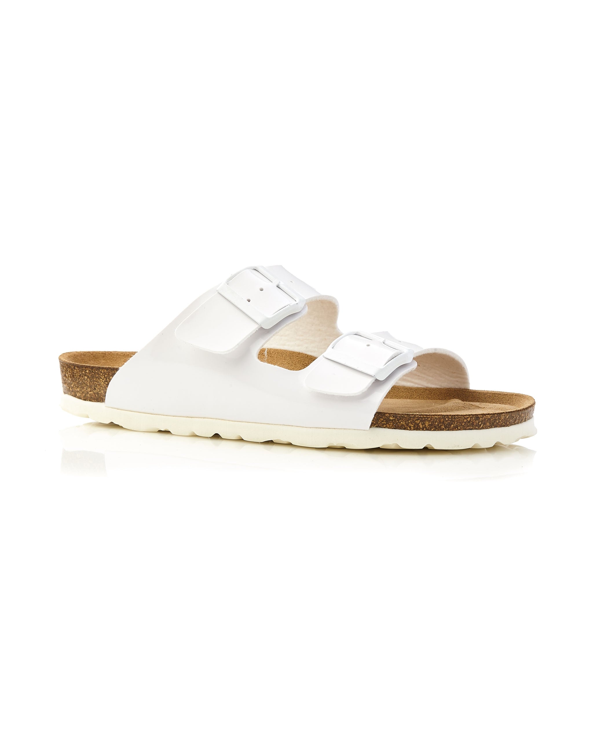 Isabel Sandalia Patent White