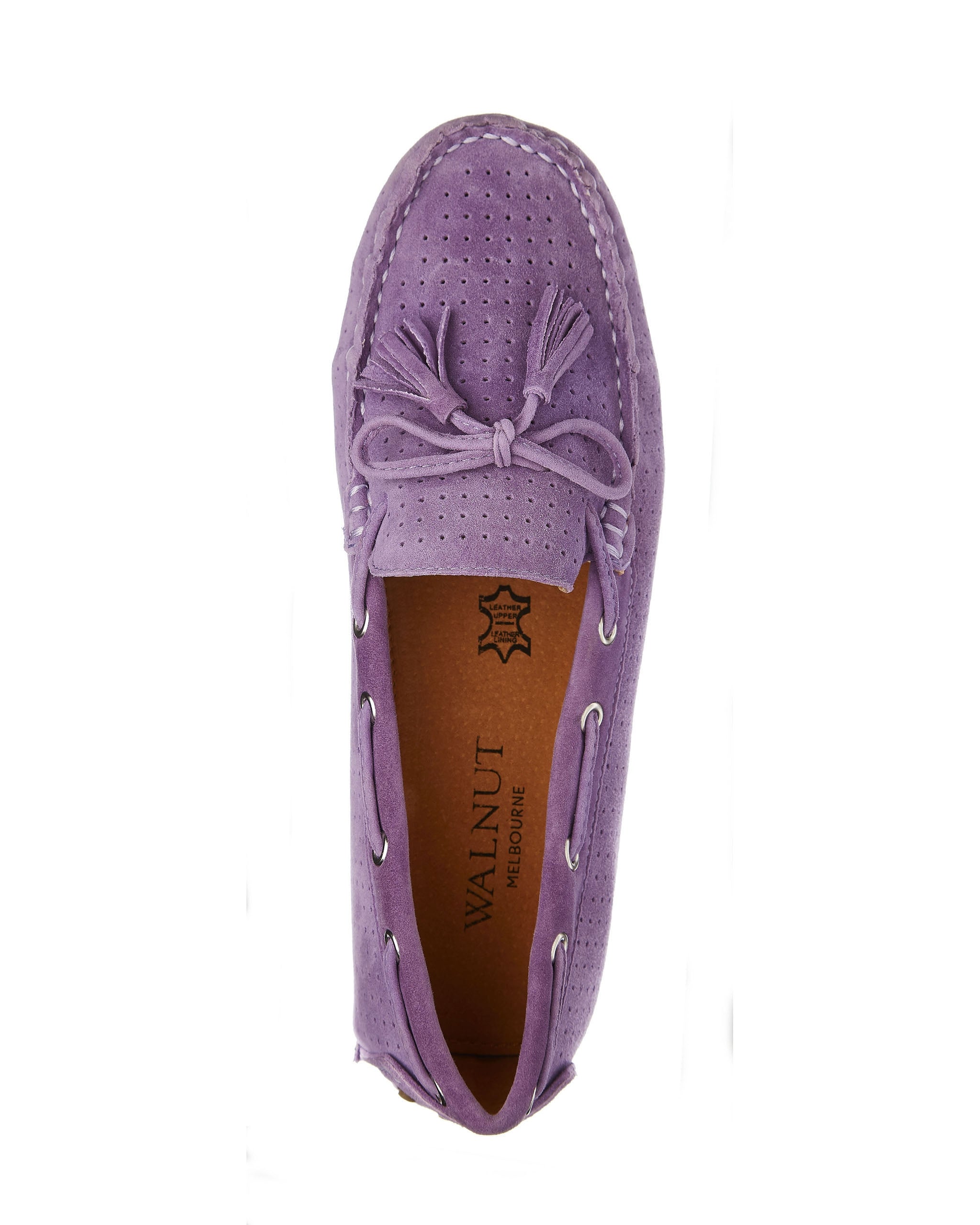 Daria Suede Mini Perf Loafer Berry side