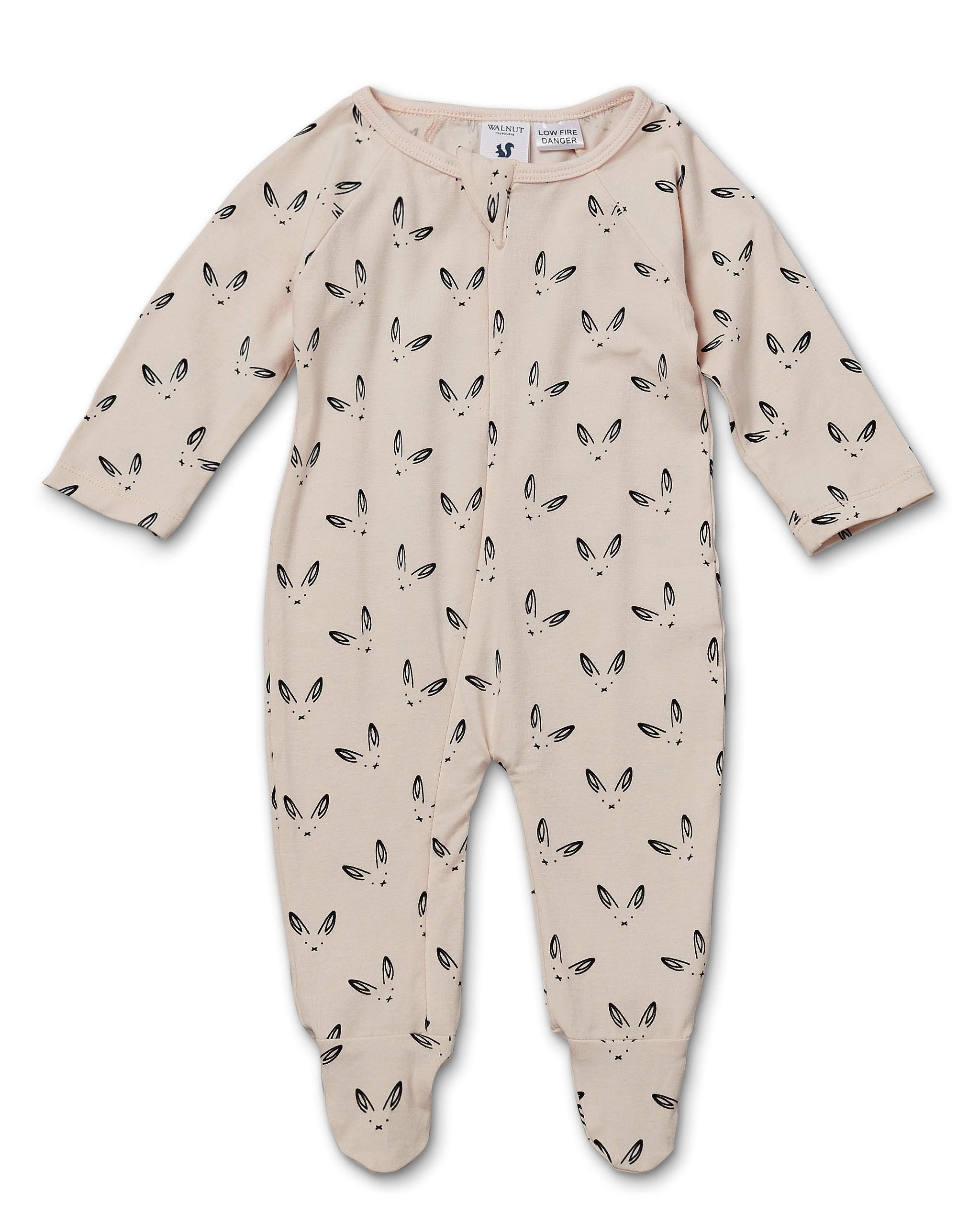 Ziggy Grey Bunny Onesie